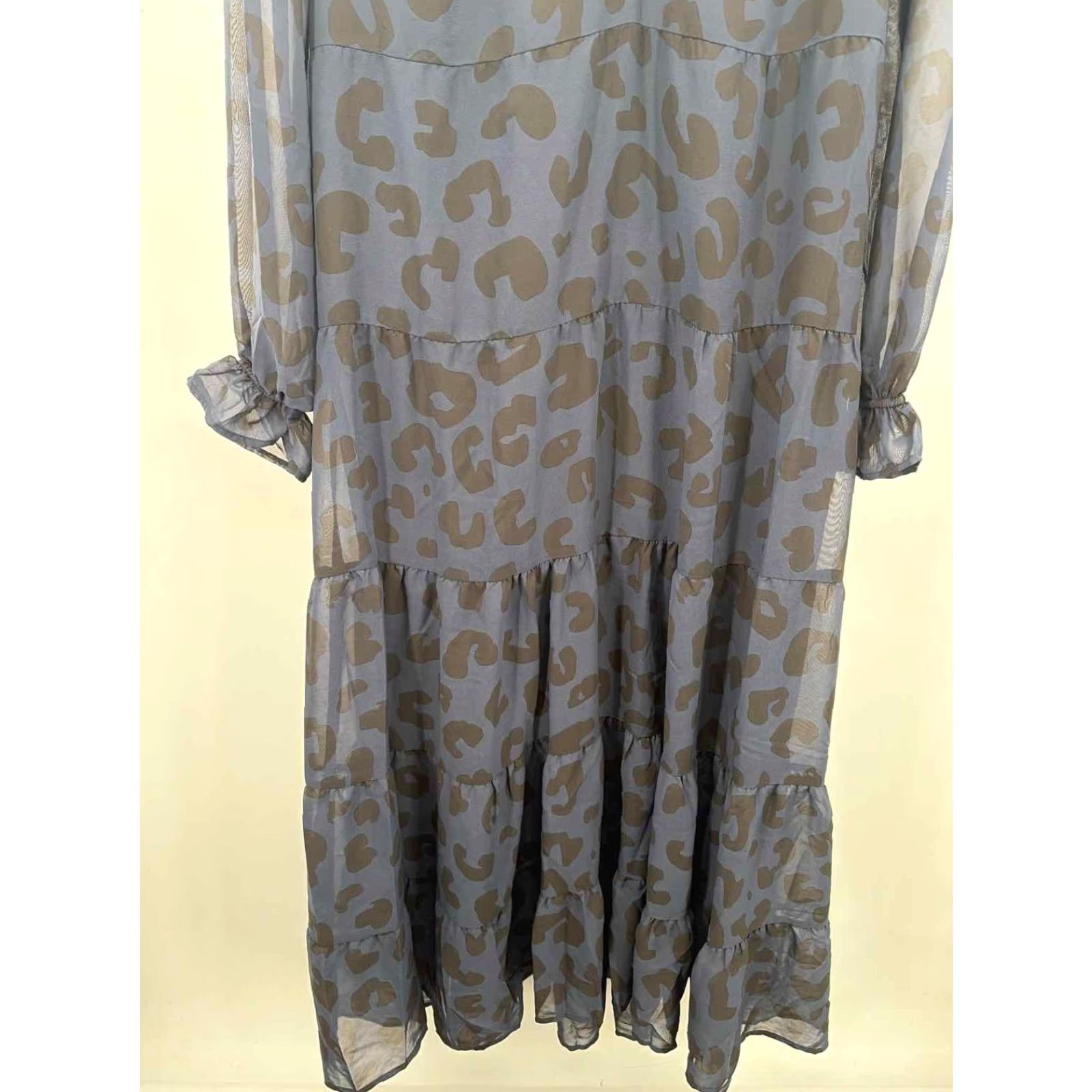 Vintage Mud Pie Navy Large Maxi Long Sleeve Dress Size L / US 10 / IT 46 - 2 Thumbnail