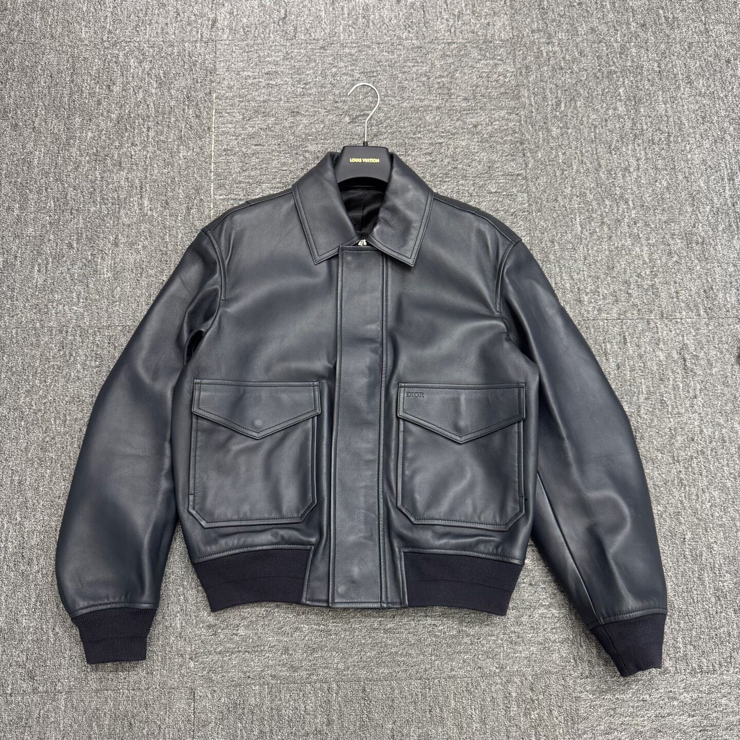 Dior dior embossed leather jacket in black Size US S / EU 44-46 / 1 - 1 Thumbnail