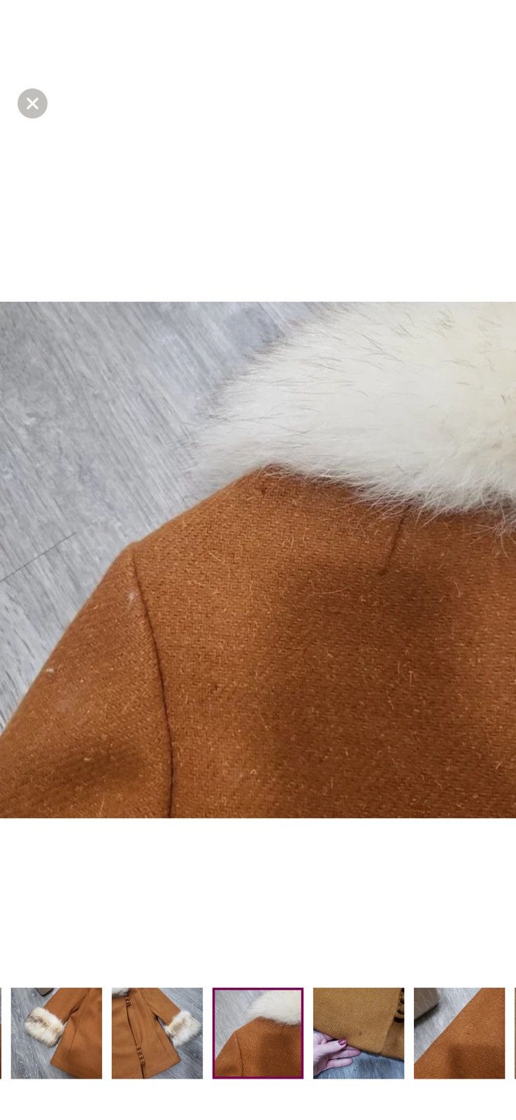 Other Fur Trimmed Women's Coat Suede William Frohman Size S / US 4 / IT 40 - 9 Thumbnail