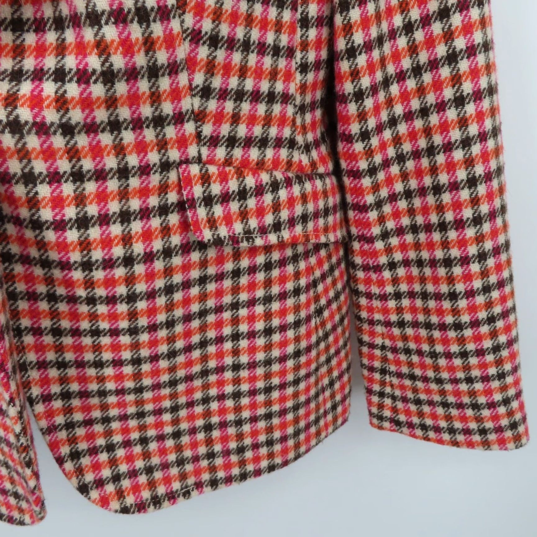 Talbots Talbots Blazer Jacket Coat Womens 8 Houndstooth Button Wool Blend Multicolor Fall Spring Summer Winter Regular Women’s Coat/Blazer Size M / US 6-8 / IT 42-44 - 3 Thumbnail