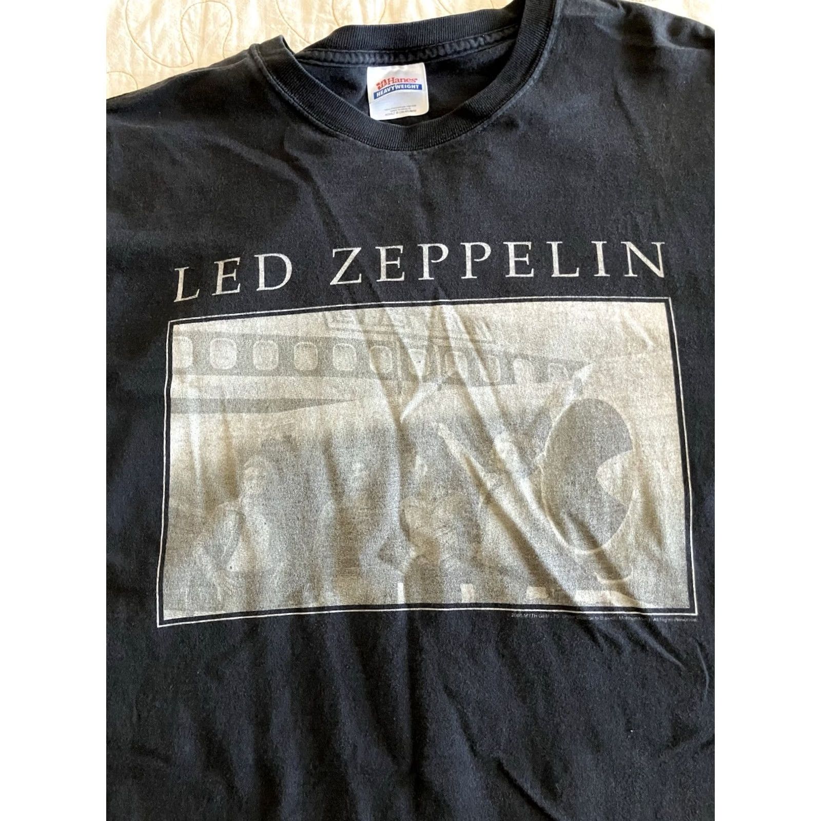 Vintage VINTAGE Led Zeppelin Rock Band Tee T-shirt Graphic Adult Large T-Shirt Black Men LED Cotton 2005 Y2K Rock Band Mens Large Black LED Graphic Shirt Size US M / EU 48-50 / 2 - 2 Thumbnail