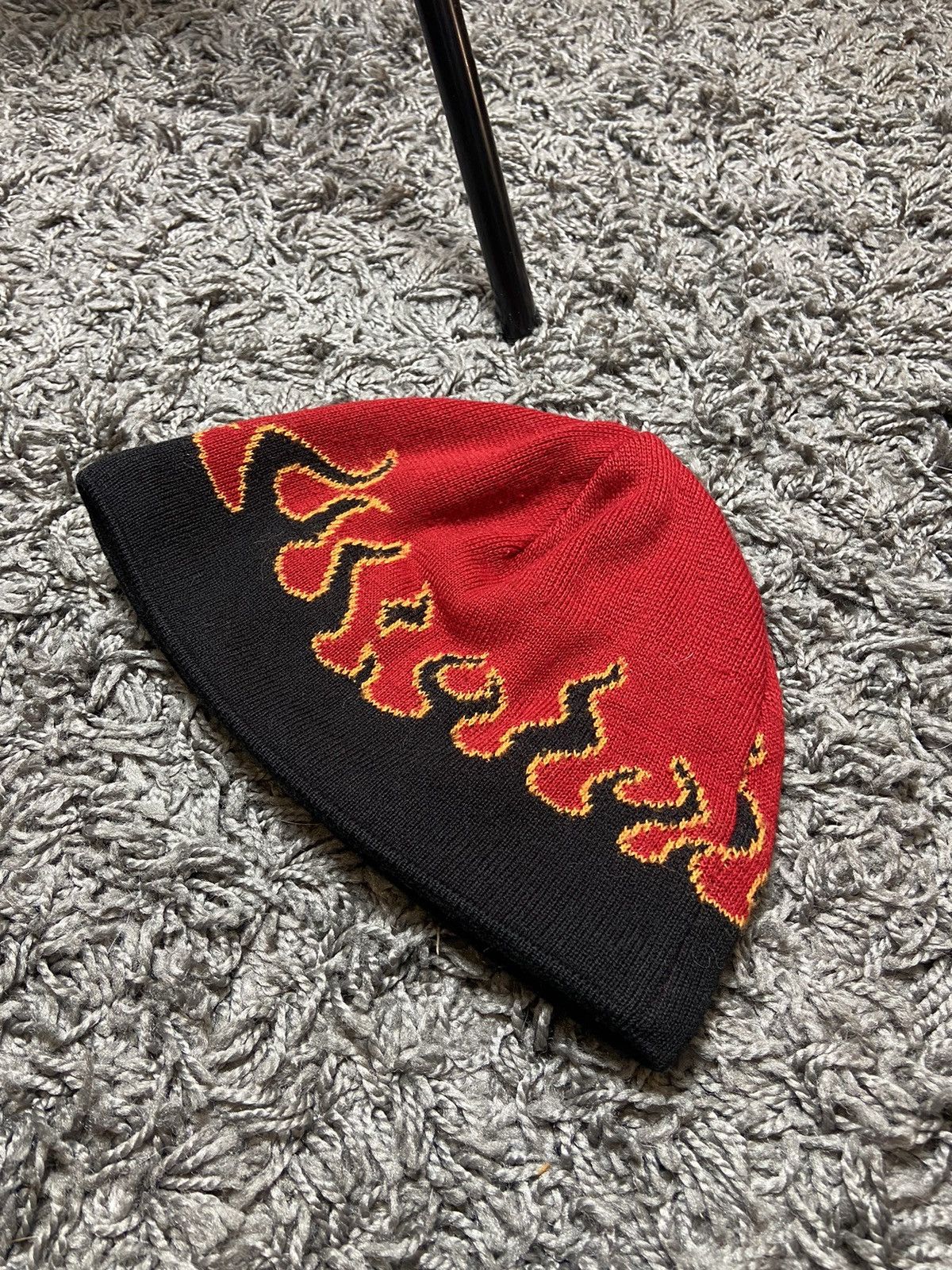 Designer × Japanese Brand × Vintage VINTAGE BEANIE FLAME DRAGON BALL FIRE RAP HAT Y2K STYLE Size ONE SIZE - 1 Thumbnail
