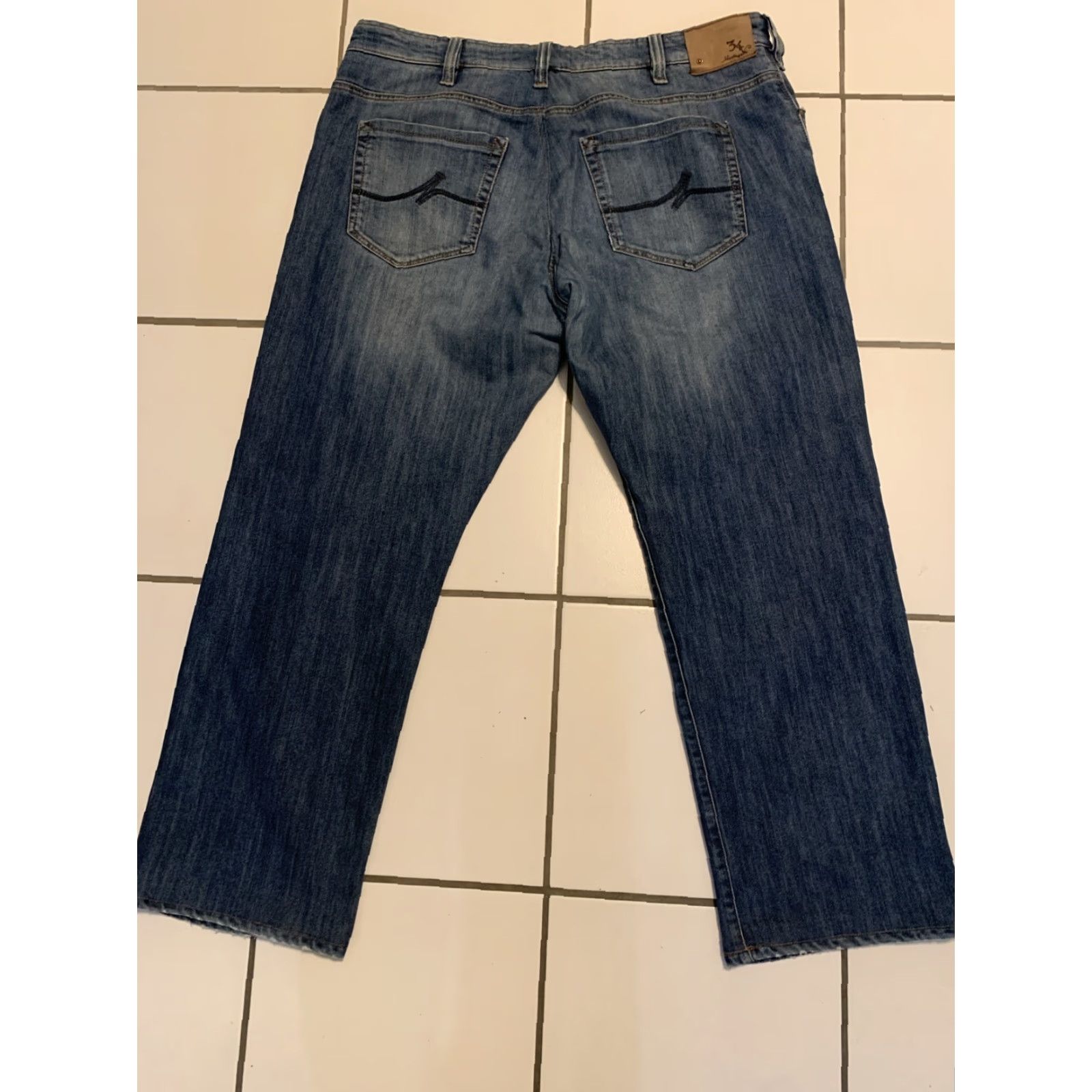 Vintage 34 Heritage Jeans Men's 40x32 Blue Mid Rise Relaxed Stretch Denim Classic Fit Size US 40 / EU 56 - 2 Thumbnail