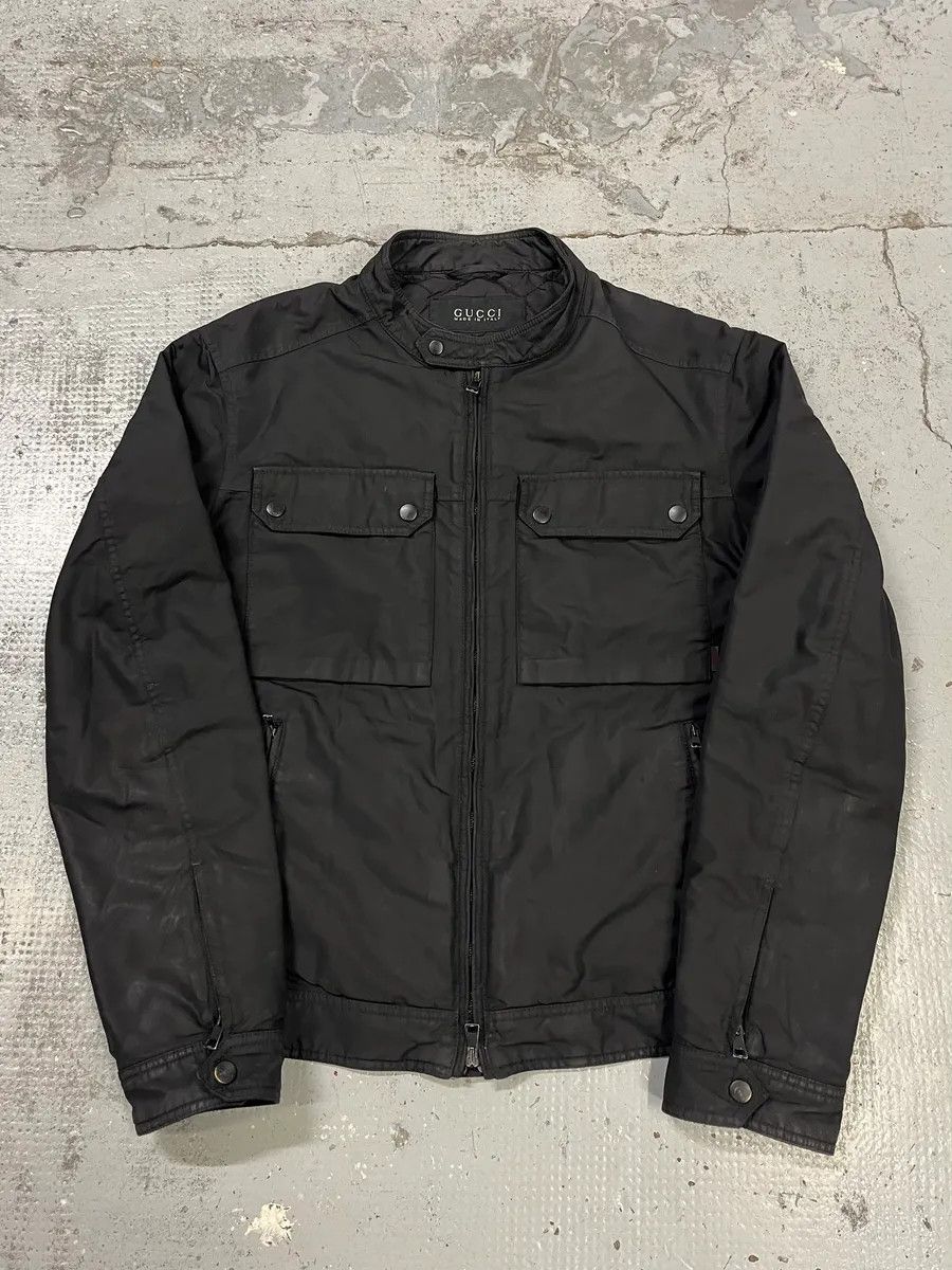 Gucci 2000s Gucci Double Pocket Black Jacket Size US M / EU 48-50 / 2 - 4 Thumbnail