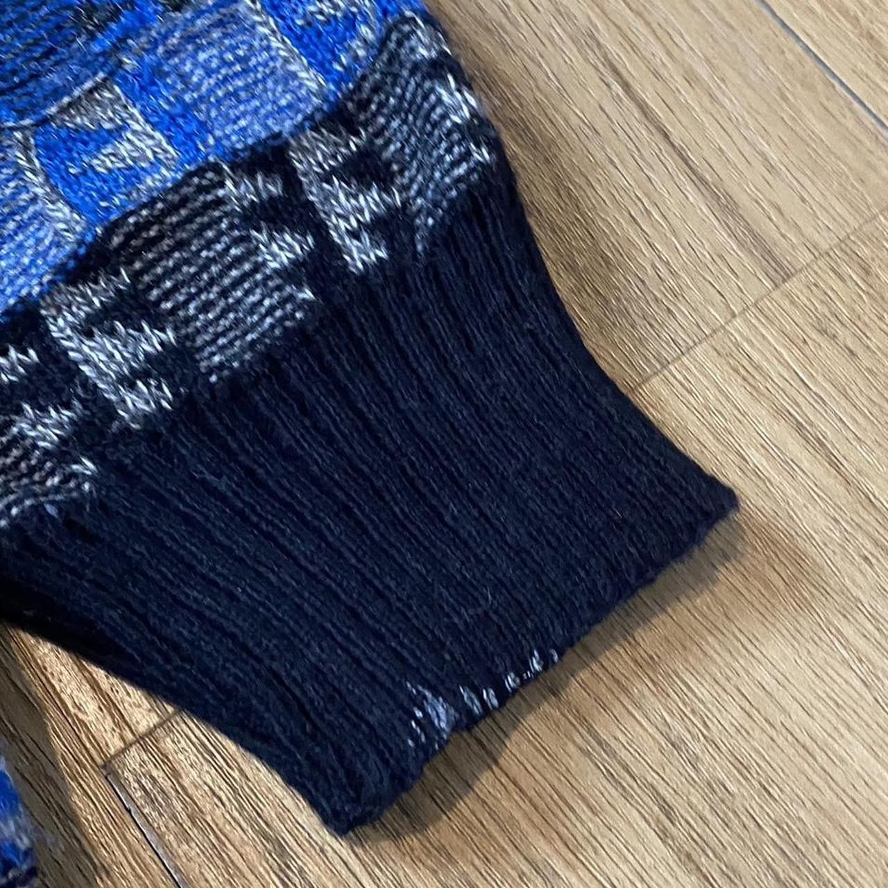 Other Wool Blue and Black vintage 80s streetwear sweater Size US M / EU 48-50 / 2 - 5 Thumbnail