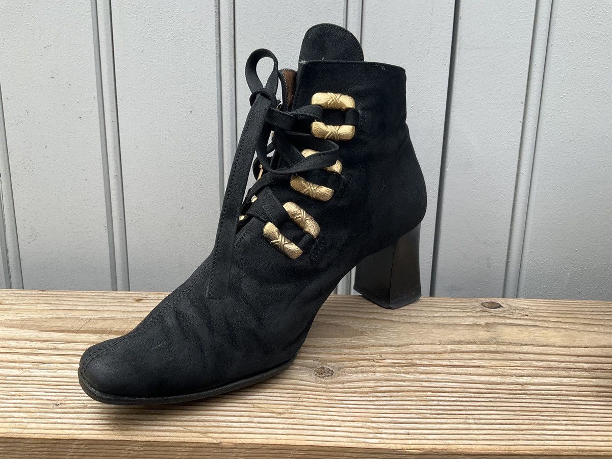 Vintage JB Martin black ankleboots Size US 5 / IT 35 - 3 Thumbnail