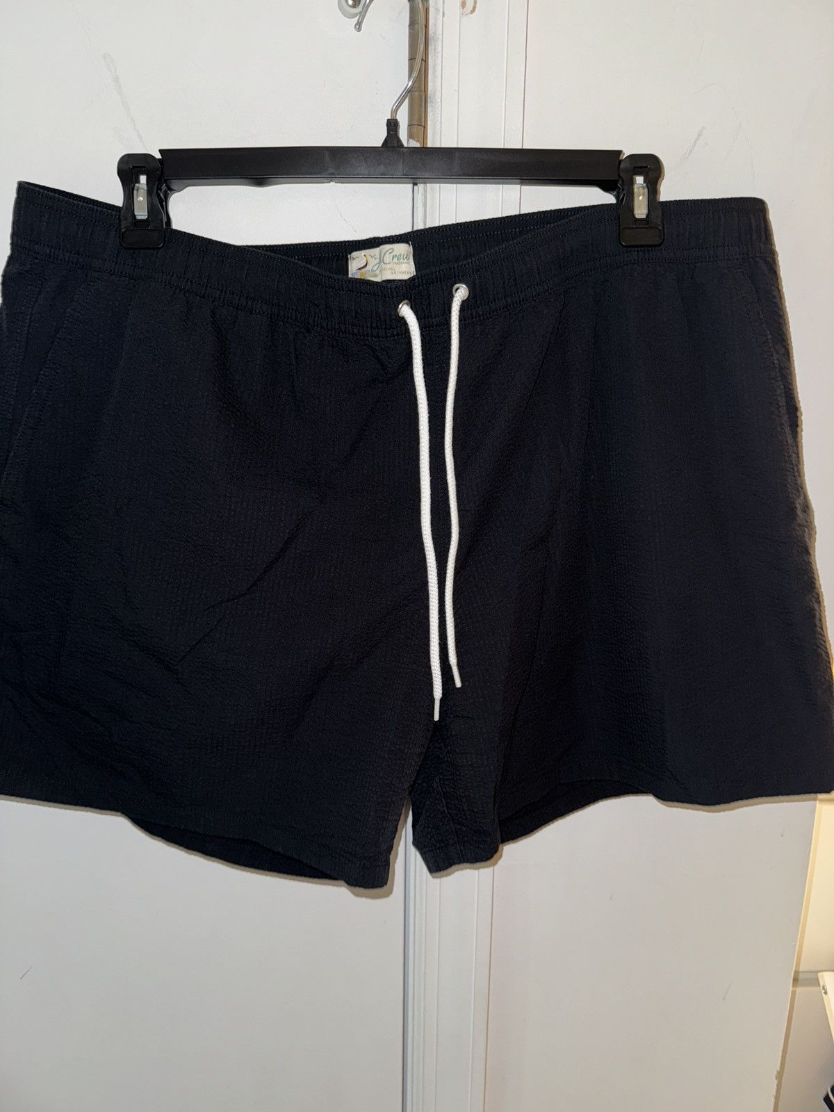 J.Crew Black Seersucker Swim Trunks Size US 44 / EU 60 - 1 Thumbnail