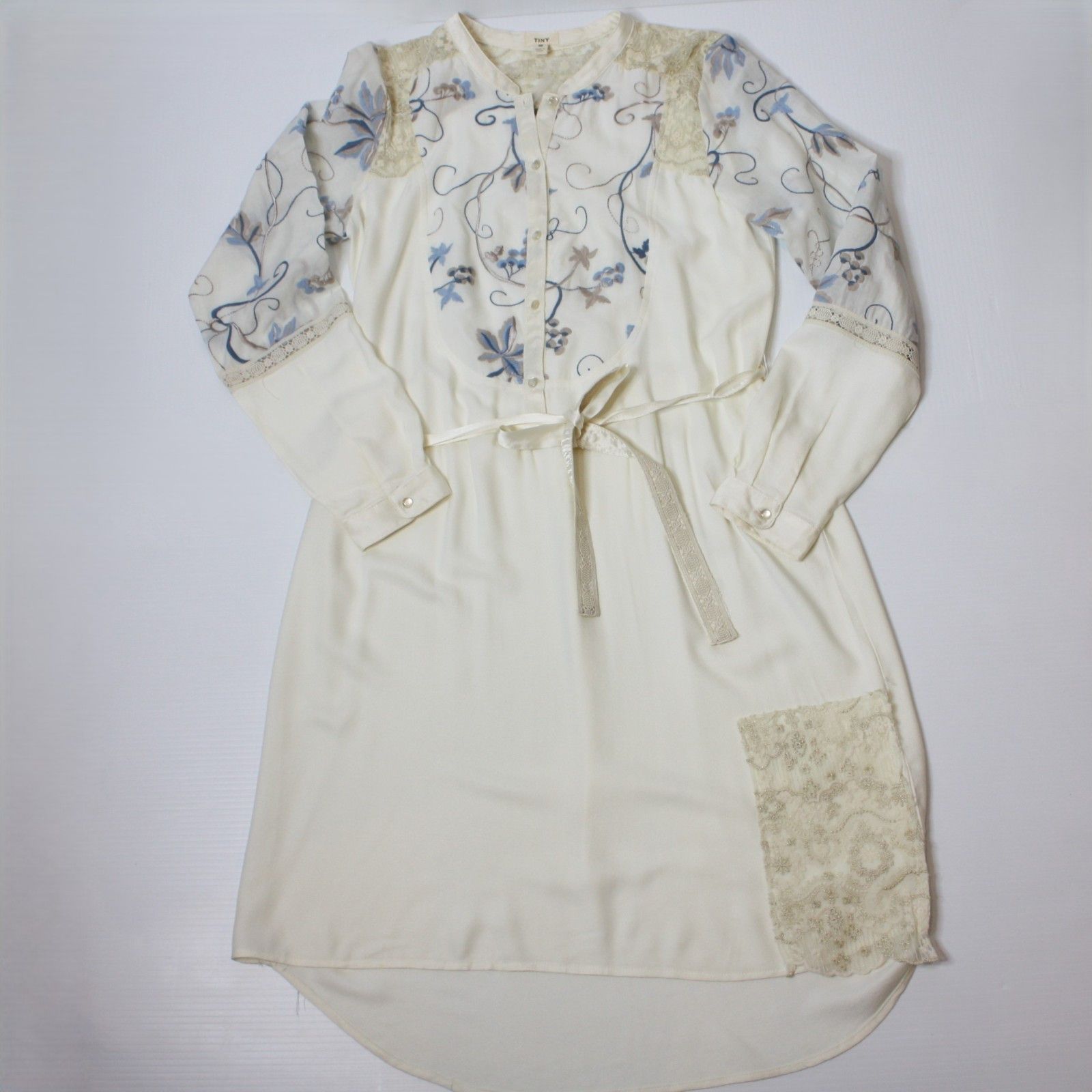 Anthropologie Tiny Amarante Embroidered Shirtdress Dress size M NWT $148 Size M / US 6-8 / IT 42-44 - 12 Thumbnail