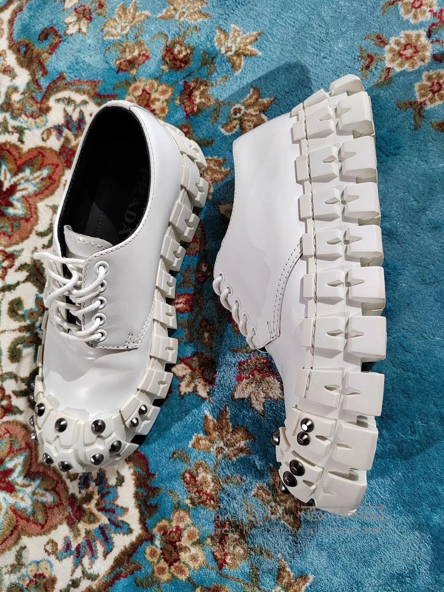 Prada Prada Studded Chunky Derby Shoes. Size US 7 / EU 40 - 5 Thumbnail