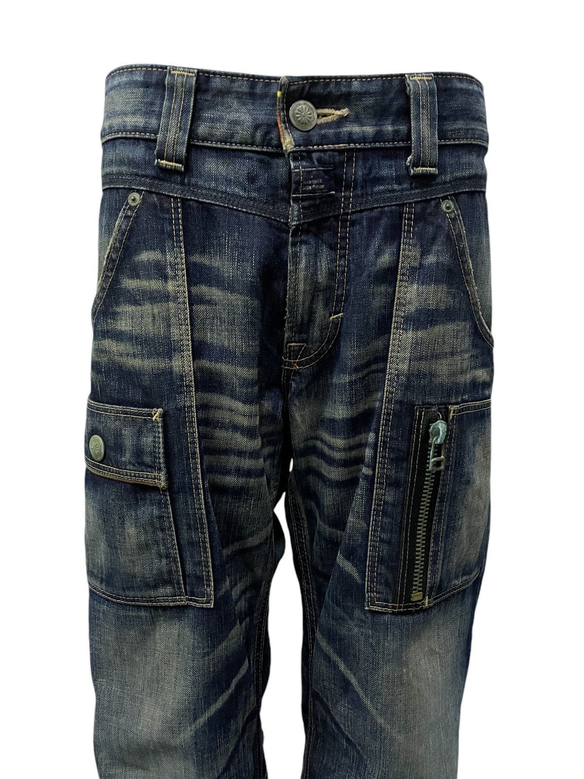 Edwin × Hysteric Glamour × Japanese Brand Edwin Bush Pocket Mud Wash Claw Mark Loose Denim Pants Size US 32 / EU 48 - 4 Thumbnail