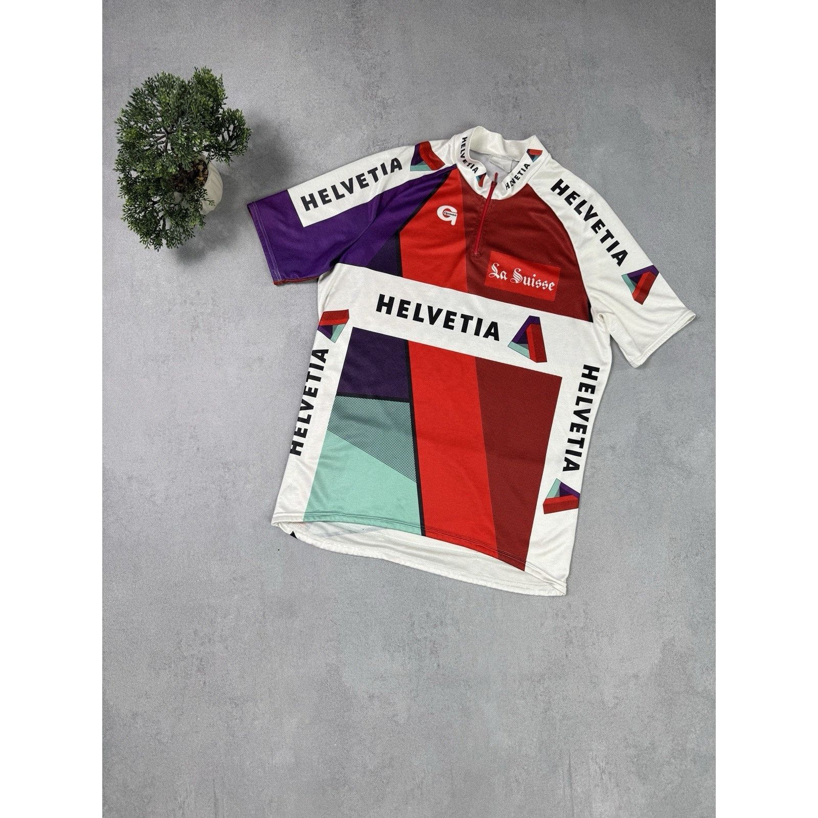Helvetia–La Suisse 1989-1992 Vintage Cycling Jersey Bike - toestory.in