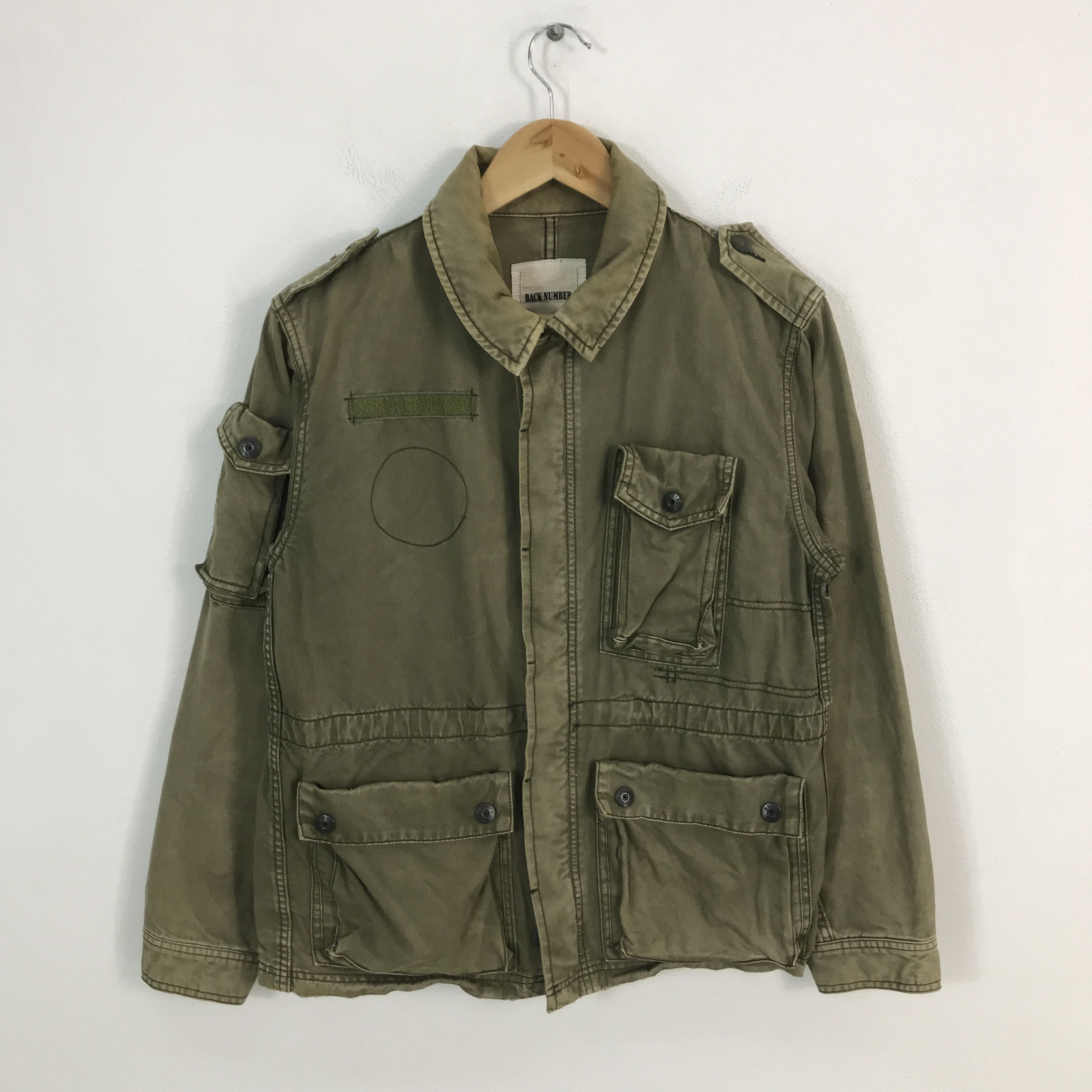 Japanese Brand Japan back number Military style multi pocket jacket Size US S / EU 44-46 / 1 - 1 Thumbnail