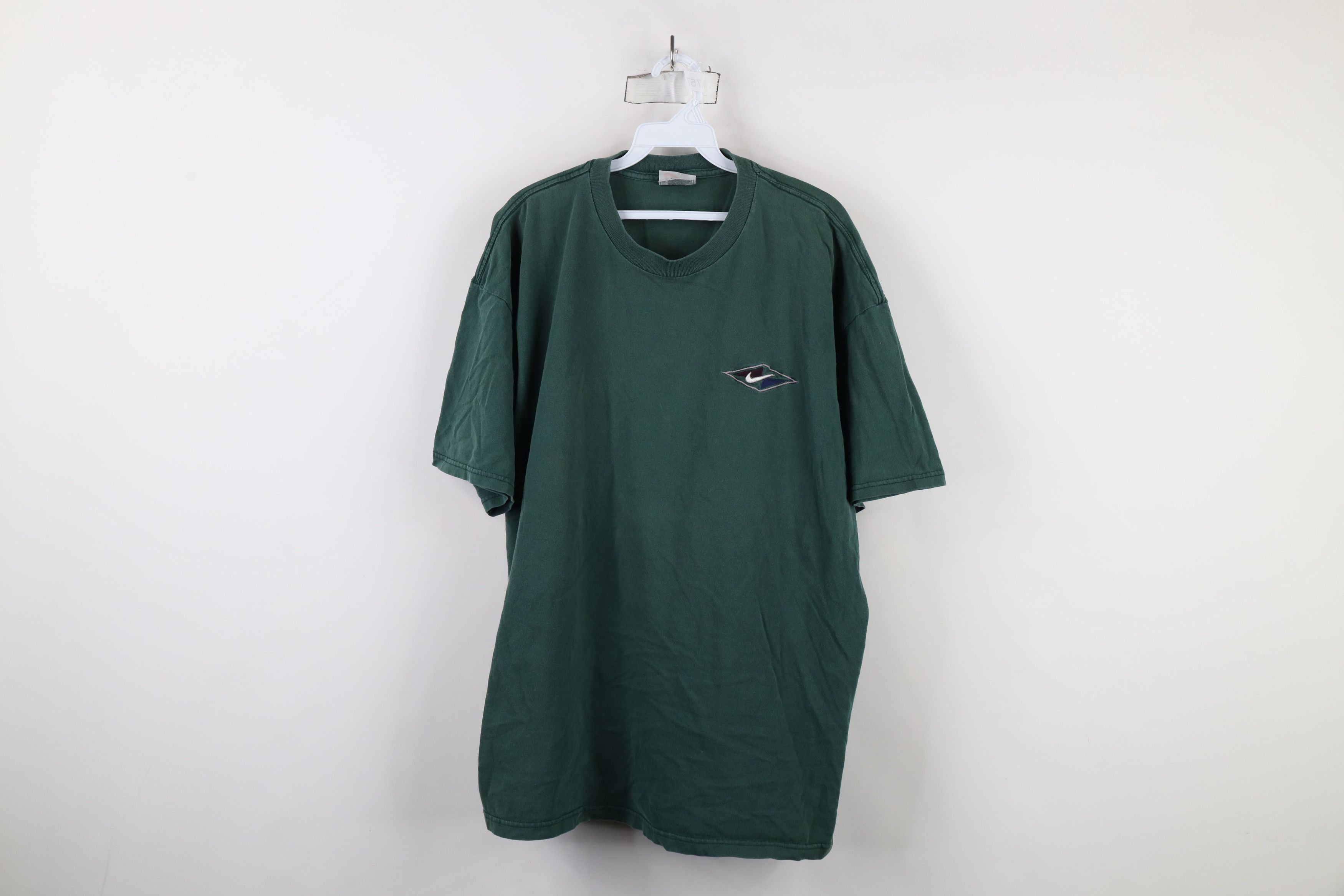 Nike × Vintage Vintage 90s Nike Scott Mini Swoosh Diamond T-Shirt USA Size US XL / EU 56 / 4 - 1 Thumbnail