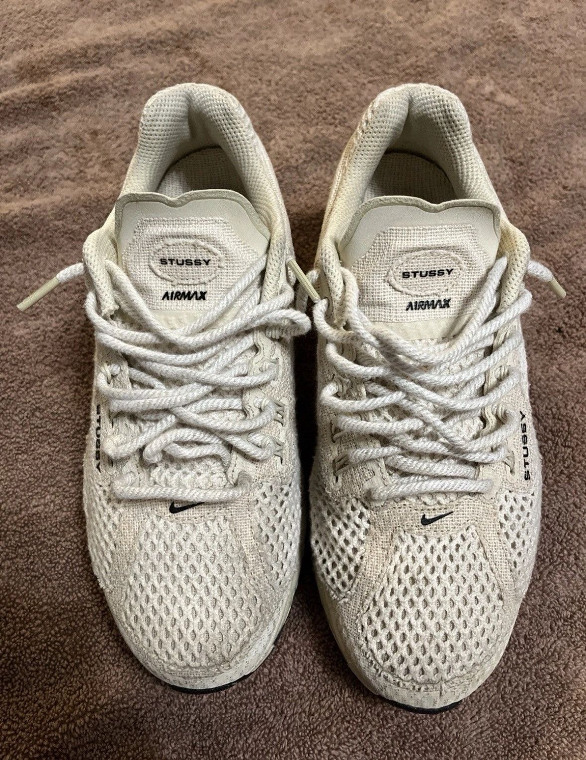 Nike × Stussy NIKE X STUSSY AIR MAX FOSSIL Size US 8.5 / EU 41-42 - 3 Thumbnail