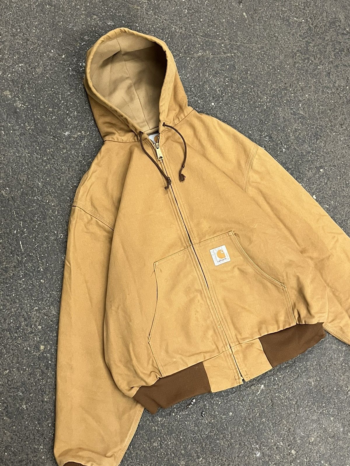 Carhartt × Vintage Carhartt hooded jacket workwear hype streetwear fall skater Size US L / EU 52-54 / 3 - 3 Thumbnail