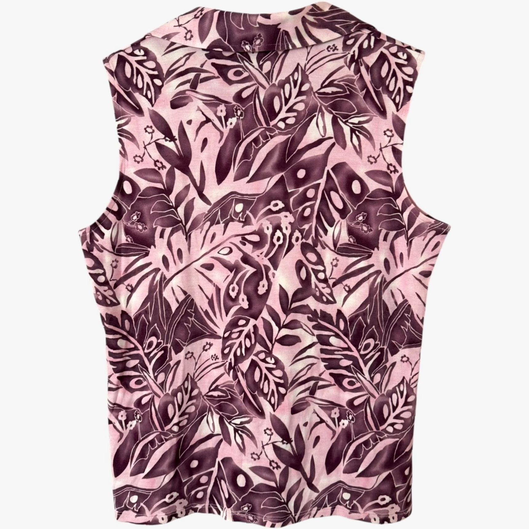Tommy Bahama VINTAGE Tommy Bahama Women's Tank Top Sleeveless V-Neck Silk Blend Purple M Floral Tropical Hawaiian Beach Size M / US 6-8 / IT 42-44 - 4 Thumbnail