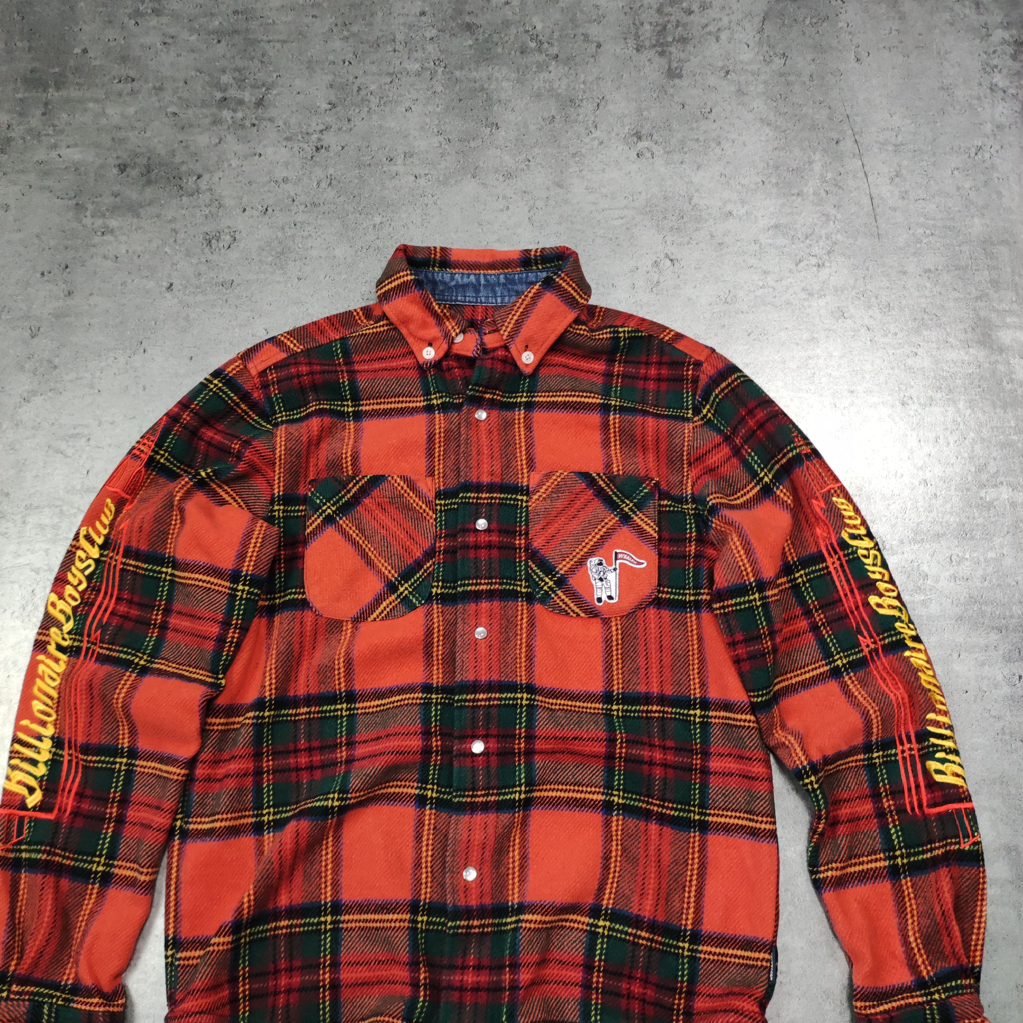 Billionaire Boys Club BBC Billionaire Boys Club Wool Checkered Flannel Shirt Size US S / EU 44-46 / 1 - 3 Thumbnail