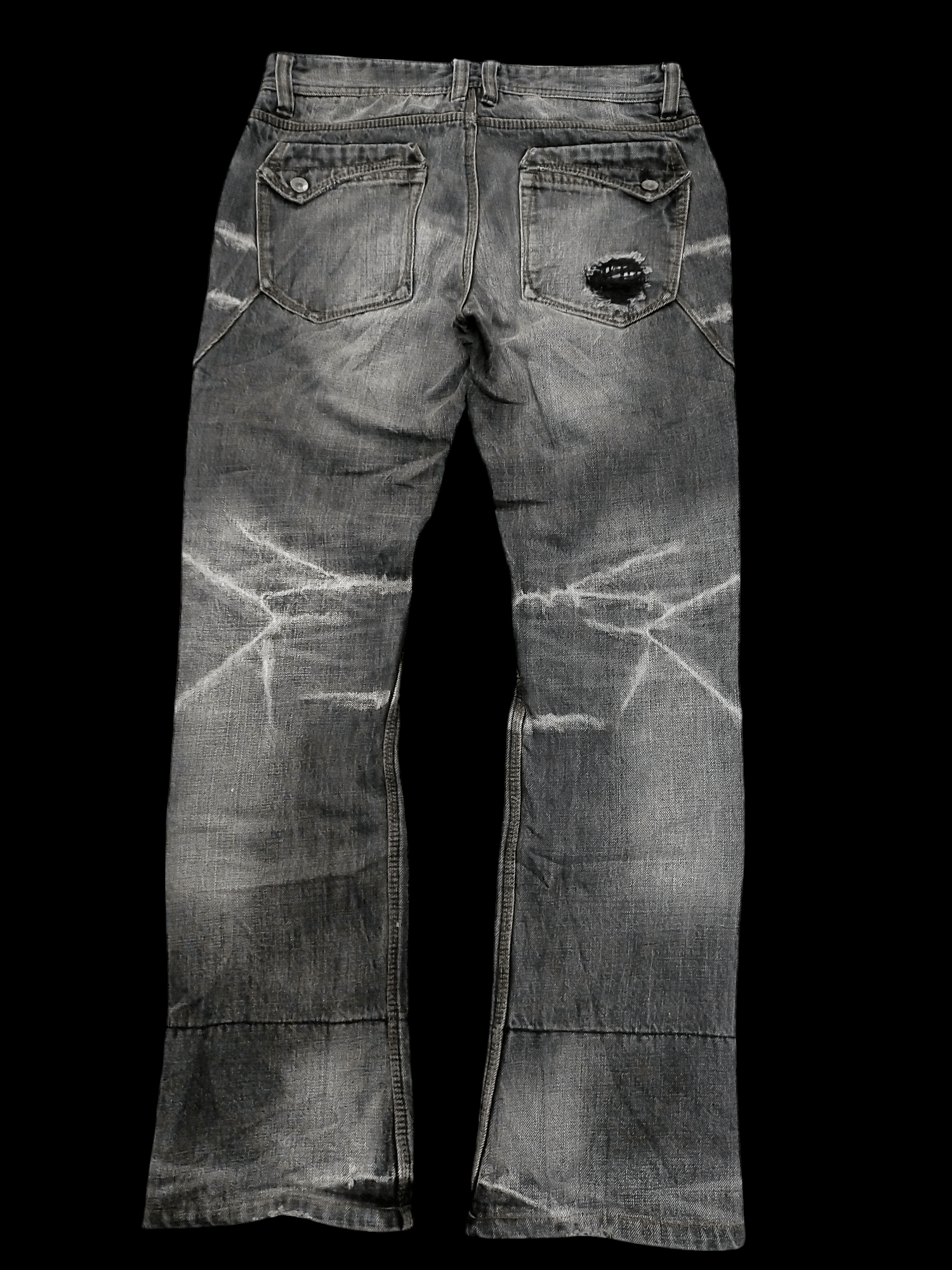 Beauty Beast 🔥Flare🔥 Nicole Distressed Ripped Rare Jeans Size US 31 - 2 Thumbnail
