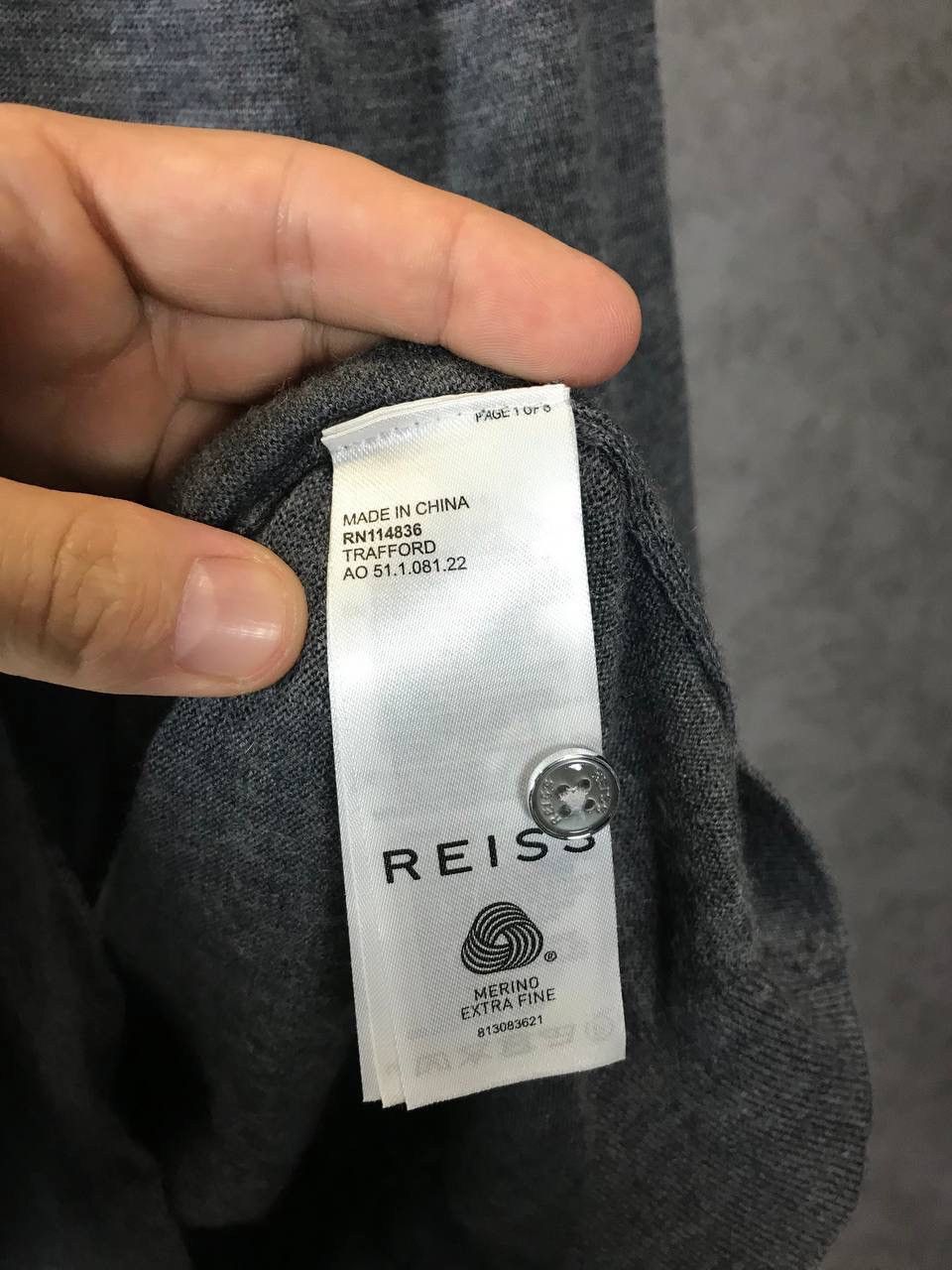Reiss Reiss wool polo sweater Size US L / EU 52-54 / 3 - 5 Thumbnail