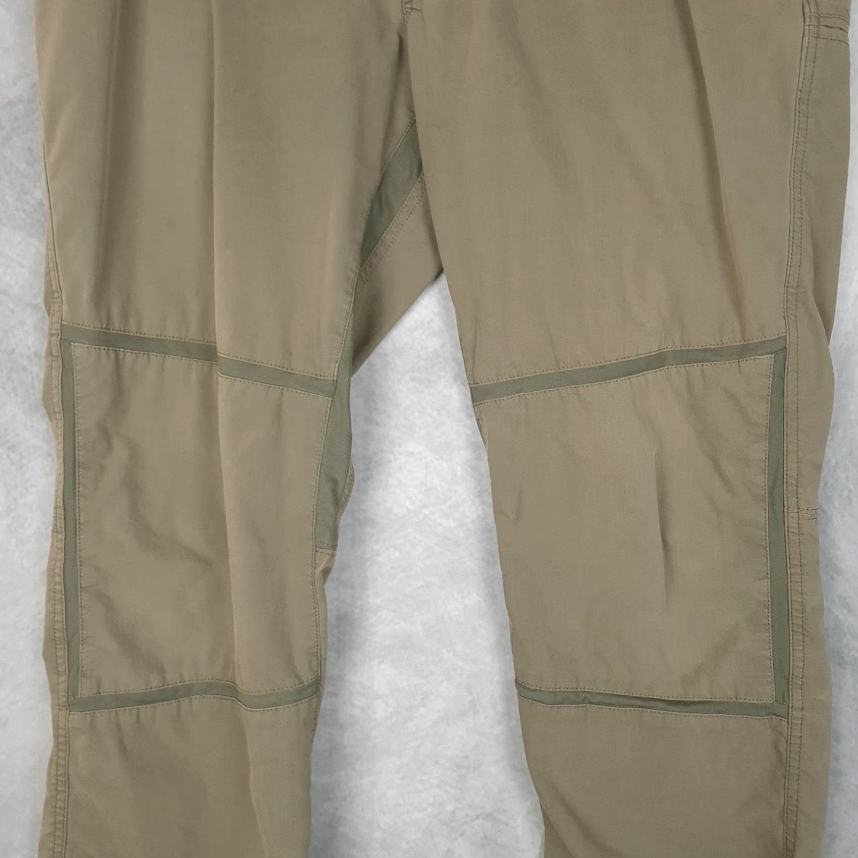 Vintage Kuhl Free Radikl Pants Mens 36 Green Canvas Stretch Hiking Outdoor Nylon Regular Front Zip Pocket Style Khakis 5-Pocket Mens Size US 36 / EU 52 - 5 Thumbnail