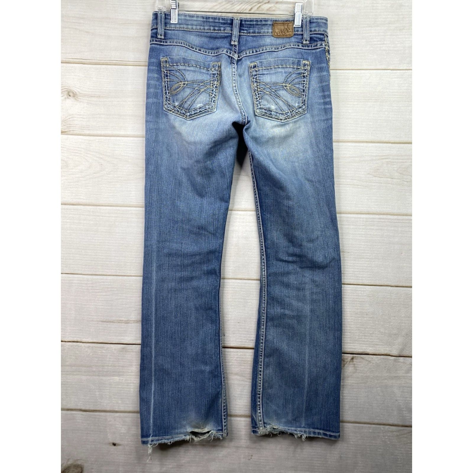 Vintage Buckle BKE Kate Boot Jeans Bootcut Distressed Medium Wash Denim 28 Women Women Jeans Shoes? Size 28" / US 6 / IT 42 - 7 Thumbnail