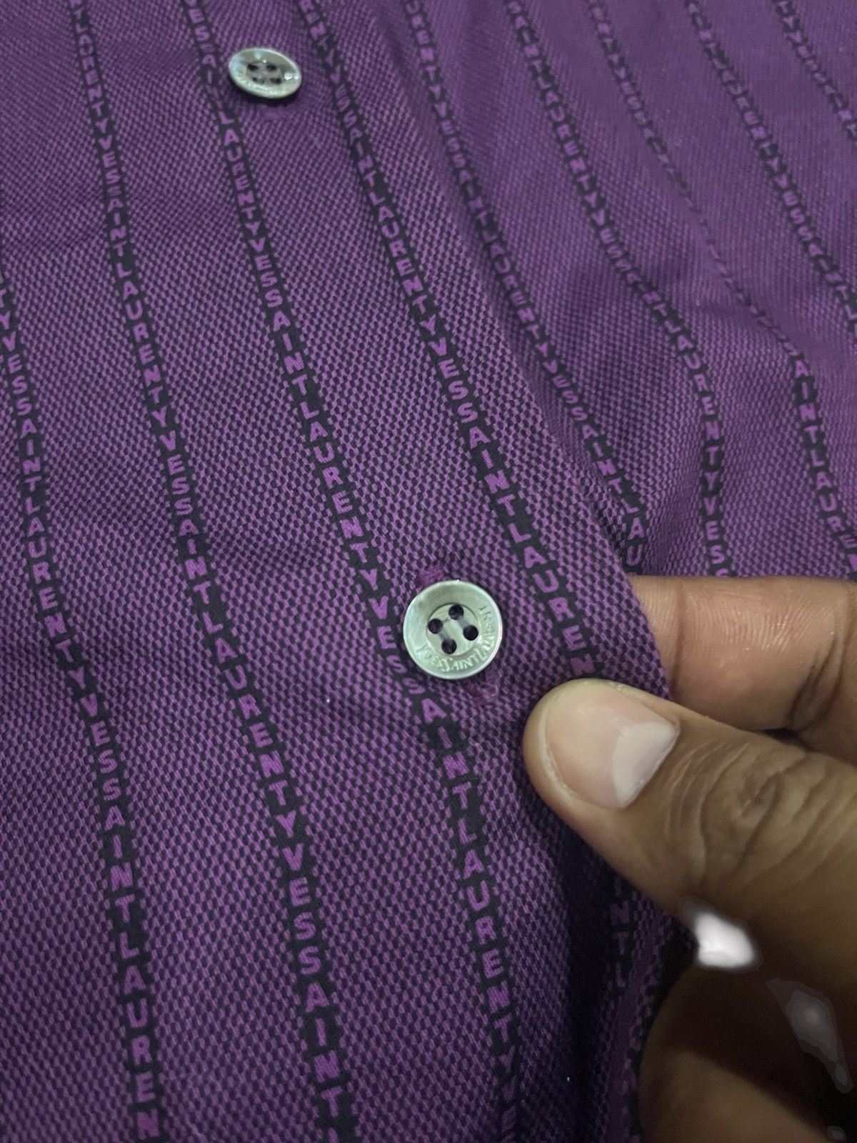 Yves Saint Laurent YvesSaintLaurent full print button upp Size M / US 6-8 / IT 42-44 - 5 Thumbnail
