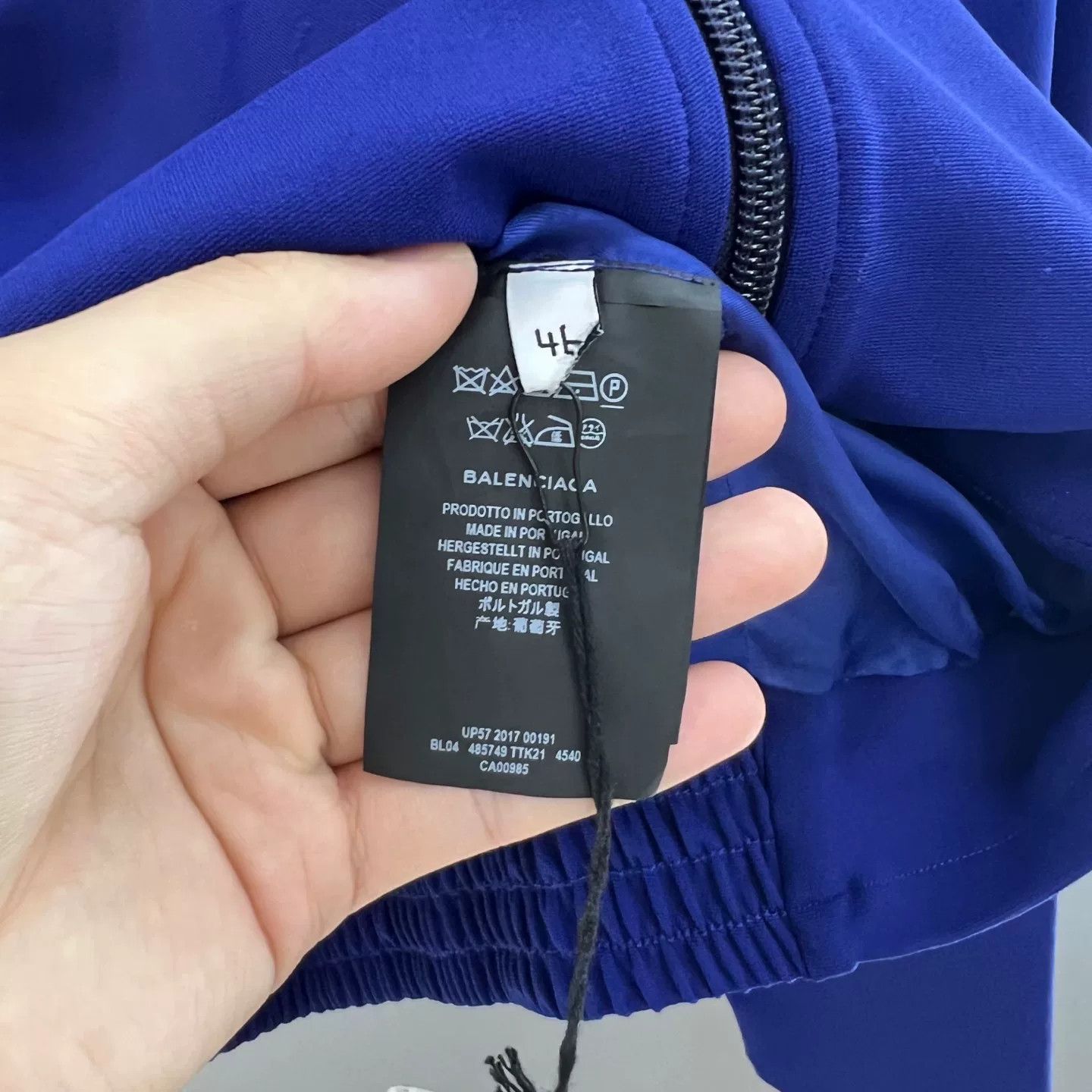 Balenciaga Balenciaga Blue Purple Zip Jacket Size US XL / EU 56 / 4 - 6 Thumbnail