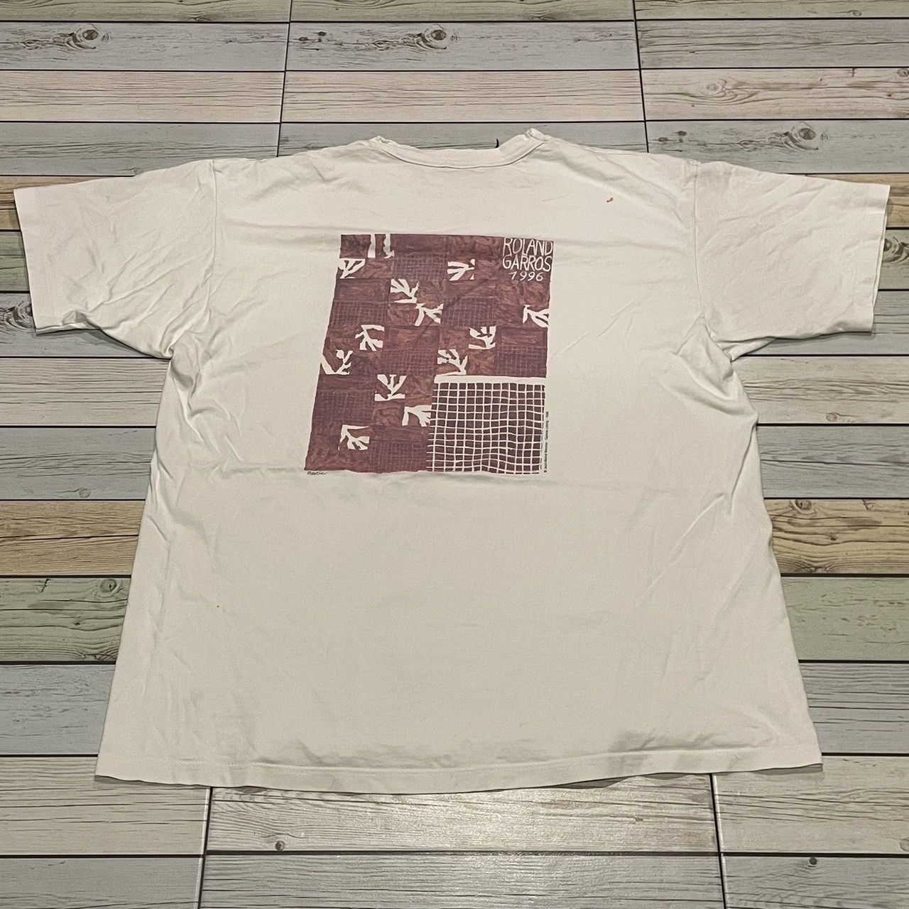 Other Rare Vintage 1996 Roland Garros Tennis Tee Grand Slam Size US L / EU 52-54 / 3 - 1 Thumbnail