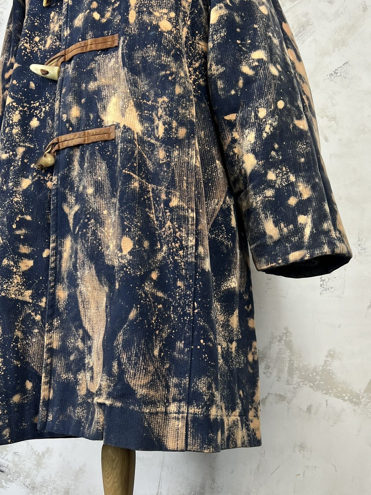 Byblos Byblos Bleached Custom Duffle Coat Hooded Made in Italy L-XL Size US XL / EU 56 / 4 - 7 Thumbnail