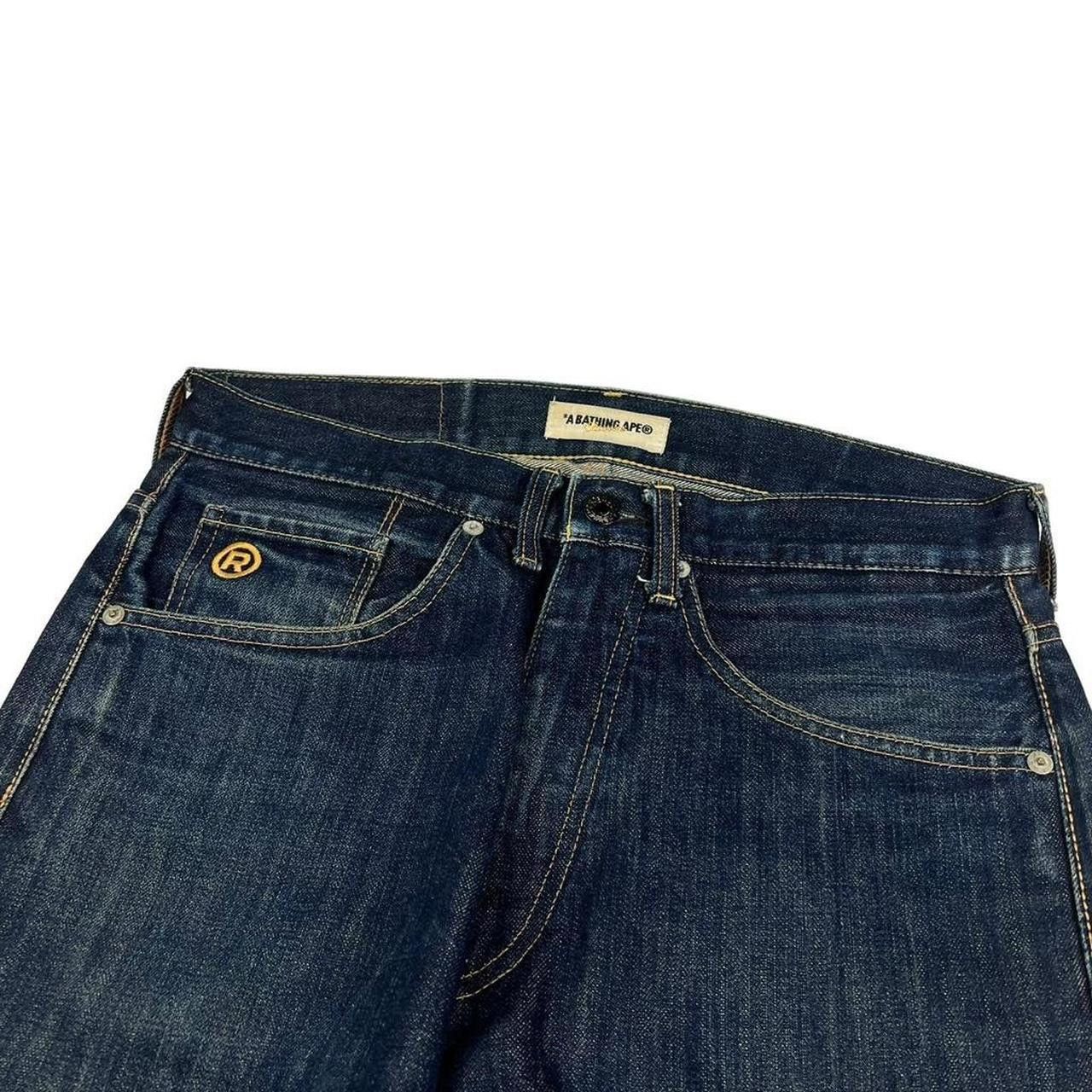 Bape Vintage Bape Embroidered Star Denim Jeans - Waist: 31” Size US 31 - 4 Thumbnail