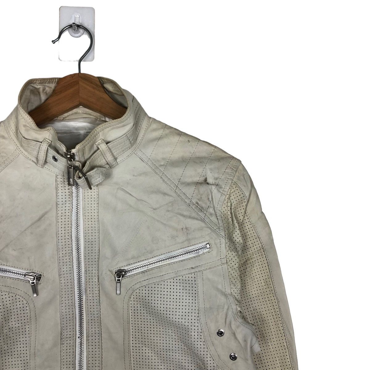 Japanese Brand 🔥Biker Jacket Genuine Leather Angee Bross Schott Perfecto Size US M / EU 48-50 / 2 - 6 Thumbnail