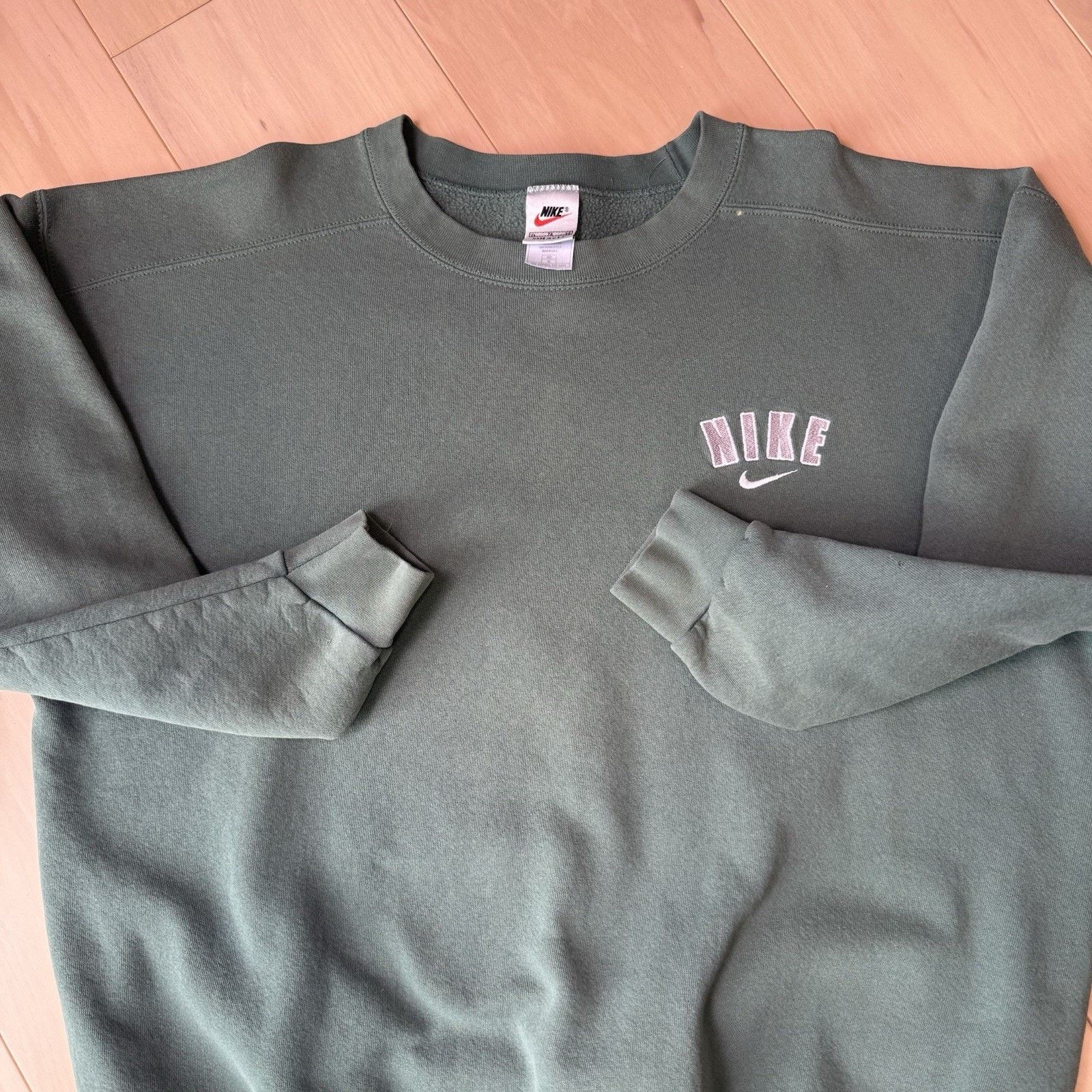 Nike Vintage Nike Sweatshirt XL Green 90s Made in USA Fleece Size US XL / EU 56 / 4 - 6 Thumbnail