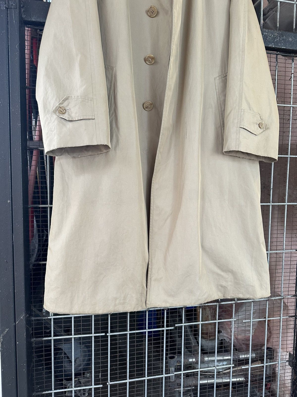 Burberry 👹Vintage Burberrys Prorsum Nova Check Lined Trench Coat Size US M / EU 48-50 / 2 - 6 Thumbnail