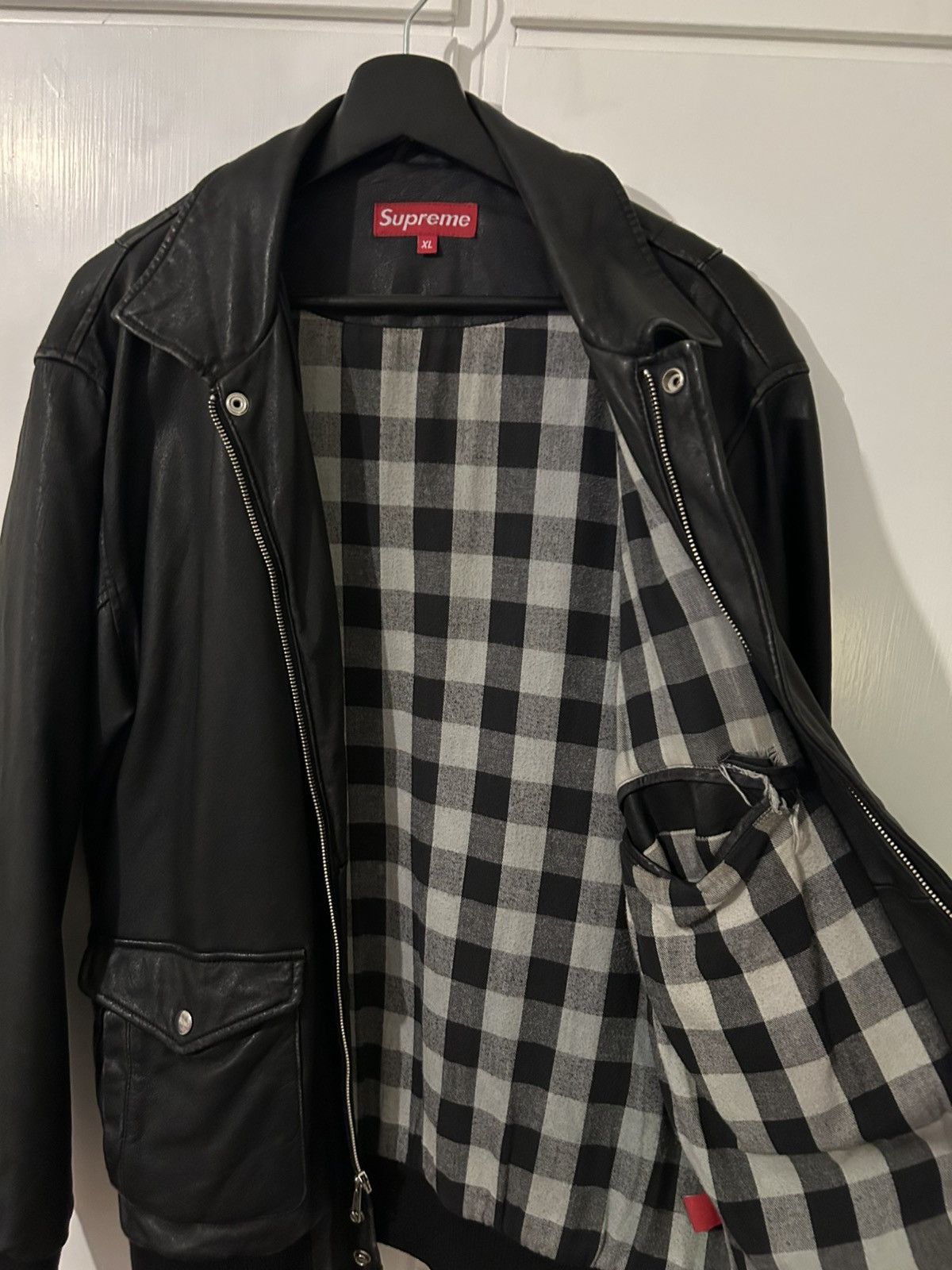 Supreme Supreme Leather Bomber Jacket Fall/Winter 2007 Size US XL / EU 56 / 4 - 4 Thumbnail