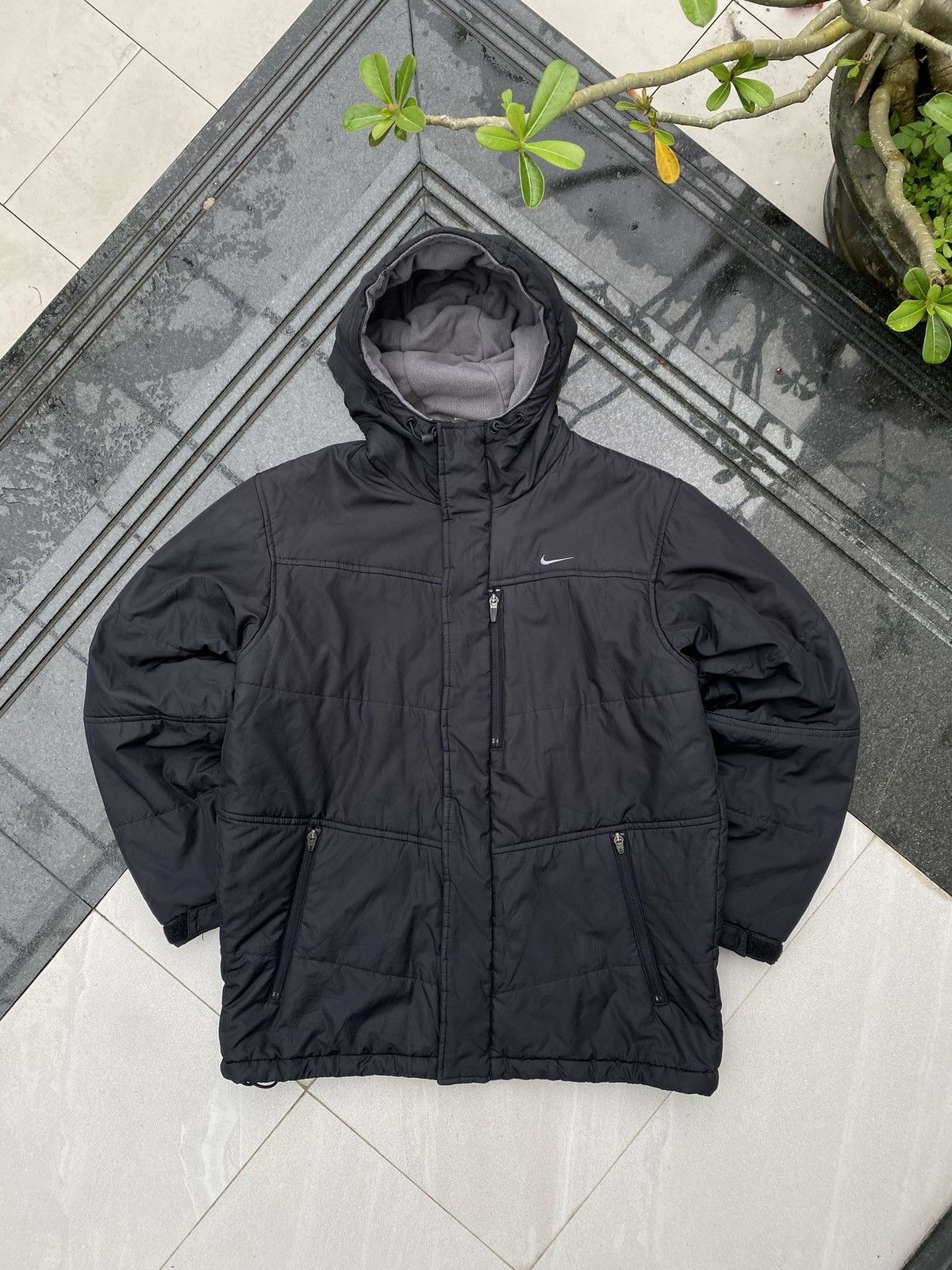 Nike × Vintage 90’s NIKE RARE SWOOSH Y2K RARE LOGO DOWN PUFFER JACKET Size US M / EU 48-50 / 2 - 1 Thumbnail