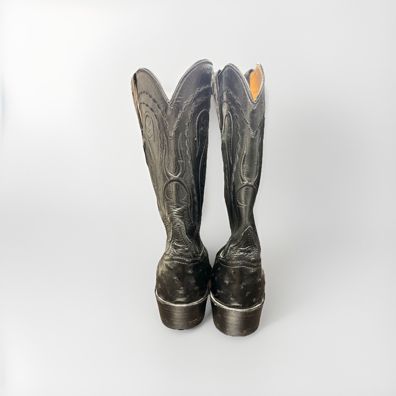 Lucchese Lucchese Classic Black Full Quill Ostrich Boots Sz 11 Size US 11 / EU 44 - 4 Thumbnail