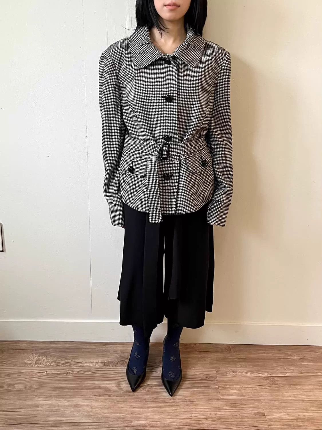 Weekend Max Mara Weekend Max Mara Belted Windowpane Check Wool Coat US2 UK4 Size XS / US 0-2 / IT 36-38 - 2 Thumbnail