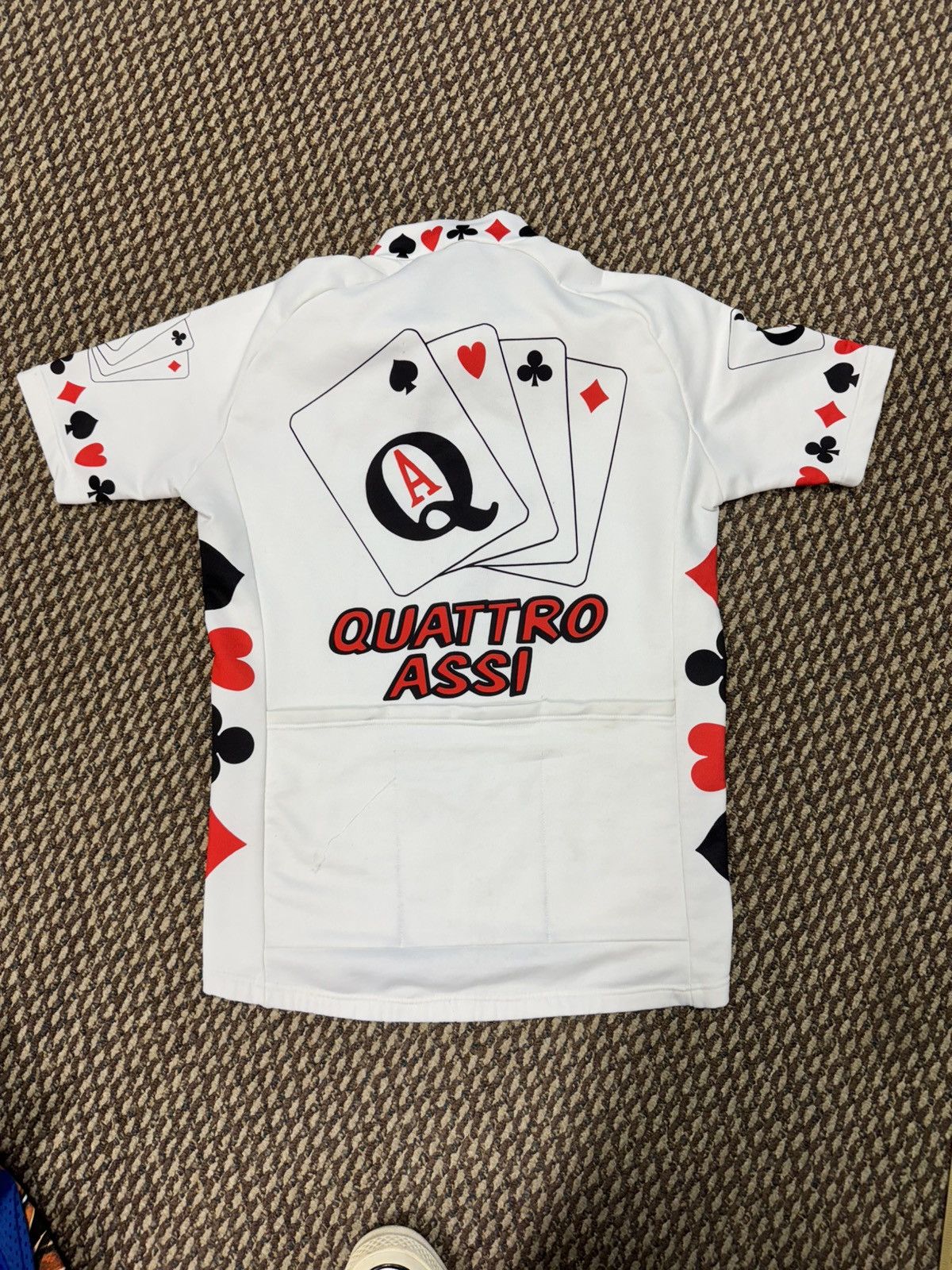 Vintage 1998 Quattro Assi Cards Cycling Tee Size US M / EU 48-50 / 2 - 6 Thumbnail