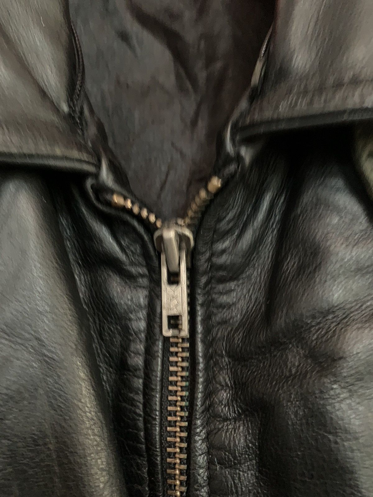 Japanese Brand RARE VINTAGE LEATHER BOMBER JACKET RARE DESIGN Size US L / EU 52-54 / 3 - 8 Thumbnail