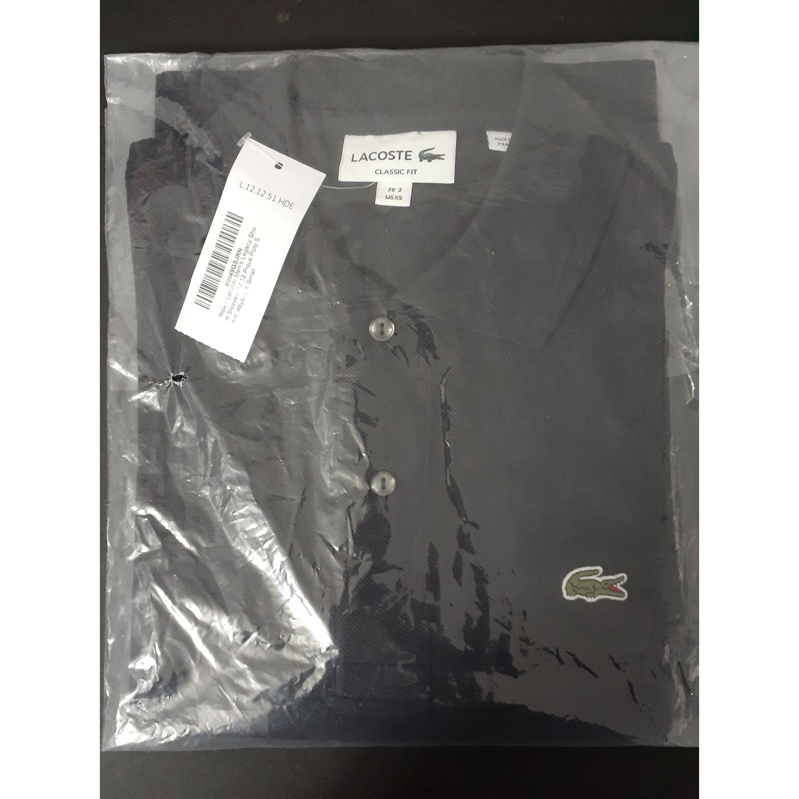Lacoste Lacoste Men's Legacy Short L.12.12 Pique Polo Shirt Abysm XS Size US XS / EU 42 / 0 - 2 Thumbnail