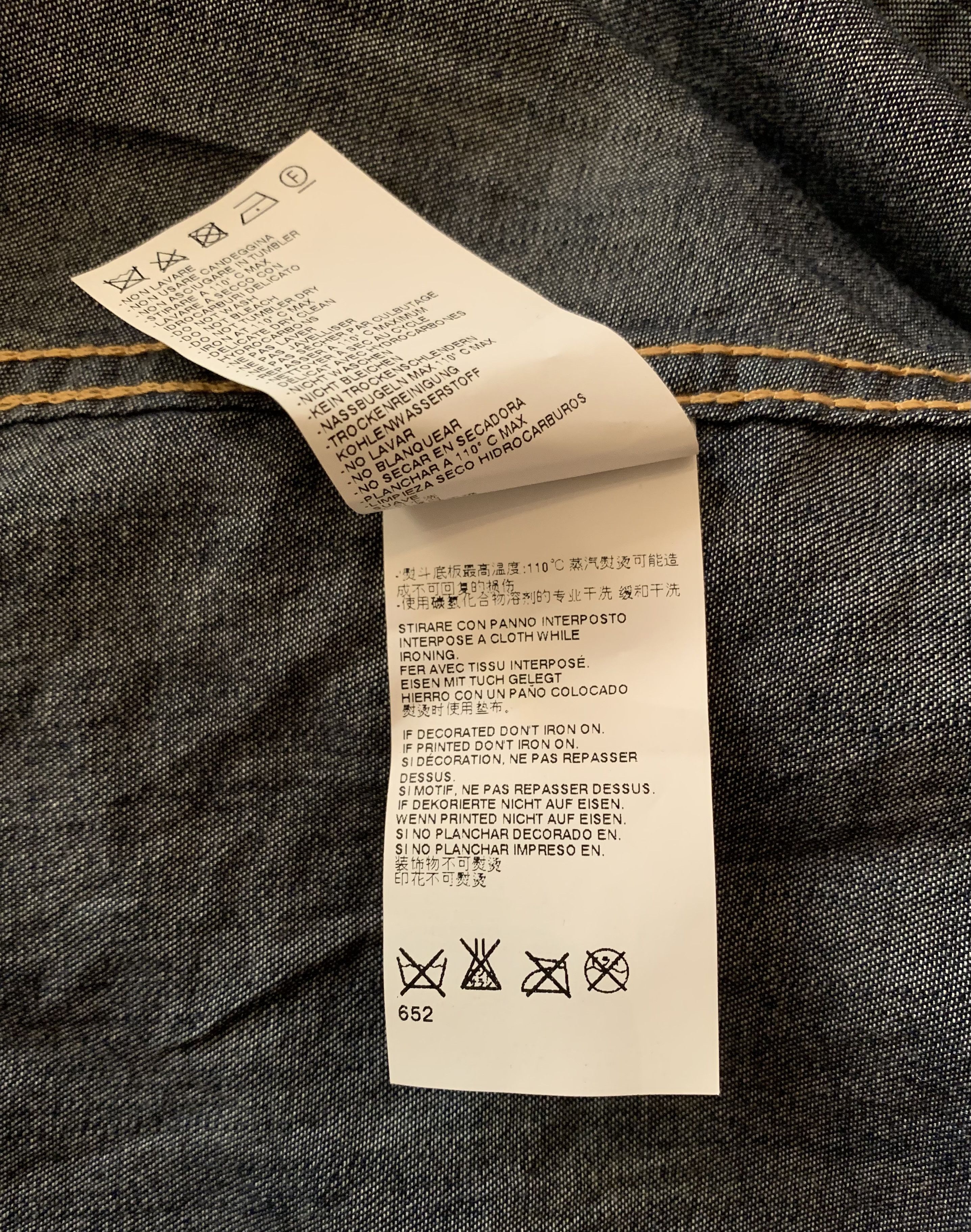Dsquared2 Dsquared2 men's shirt in denim and pony skin (retail €1000) Size US M / EU 48-50 / 2 - 9 Thumbnail