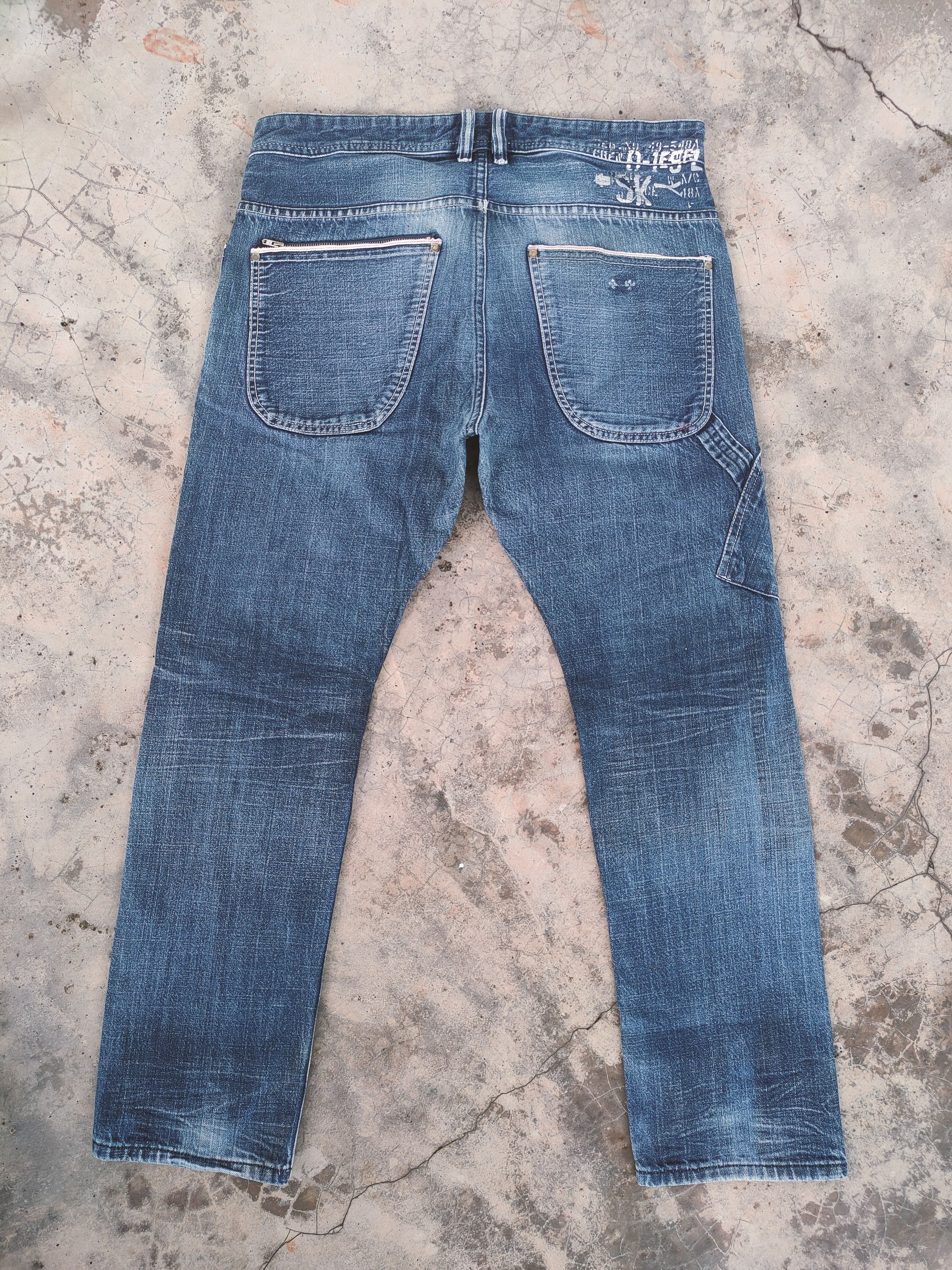 Diesel VINTAGE DIESEL DISTRESSED KNEE CARGO PANTS Size US 35 - 3 Thumbnail