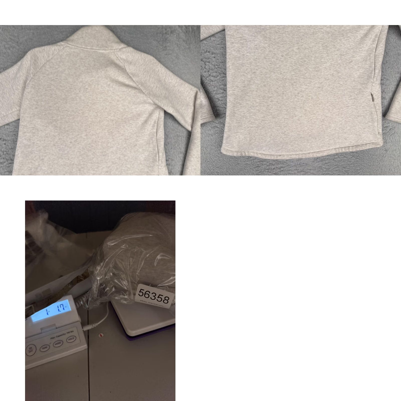 Athleta Athleta Sweatshirt Womens XS Gray Wrap 1/4 Zip Mock Neck French Terry Sweatshirt Size XS / US 0-2 / IT 36-38 - 9 Thumbnail