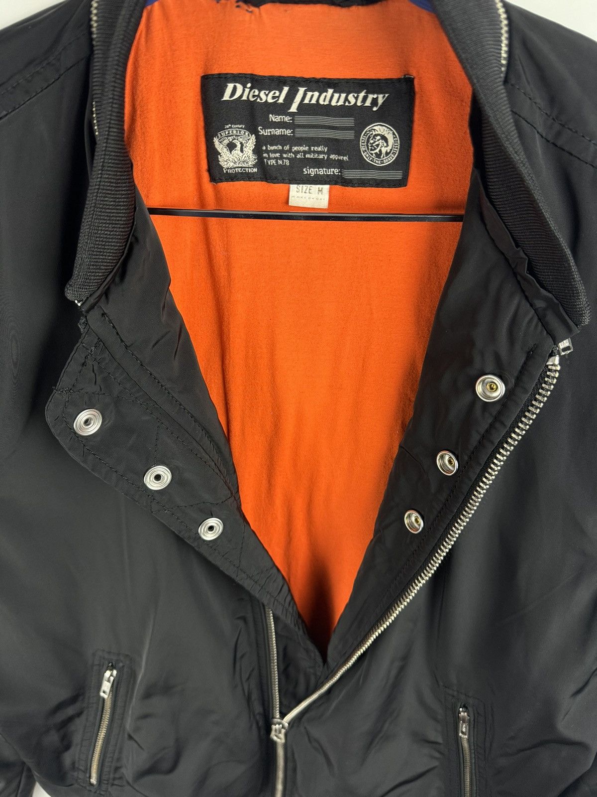 Designer Vintage Y2K Diesel Black Light Racer Jacket Size US M / EU 48-50 / 2 - 7 Thumbnail