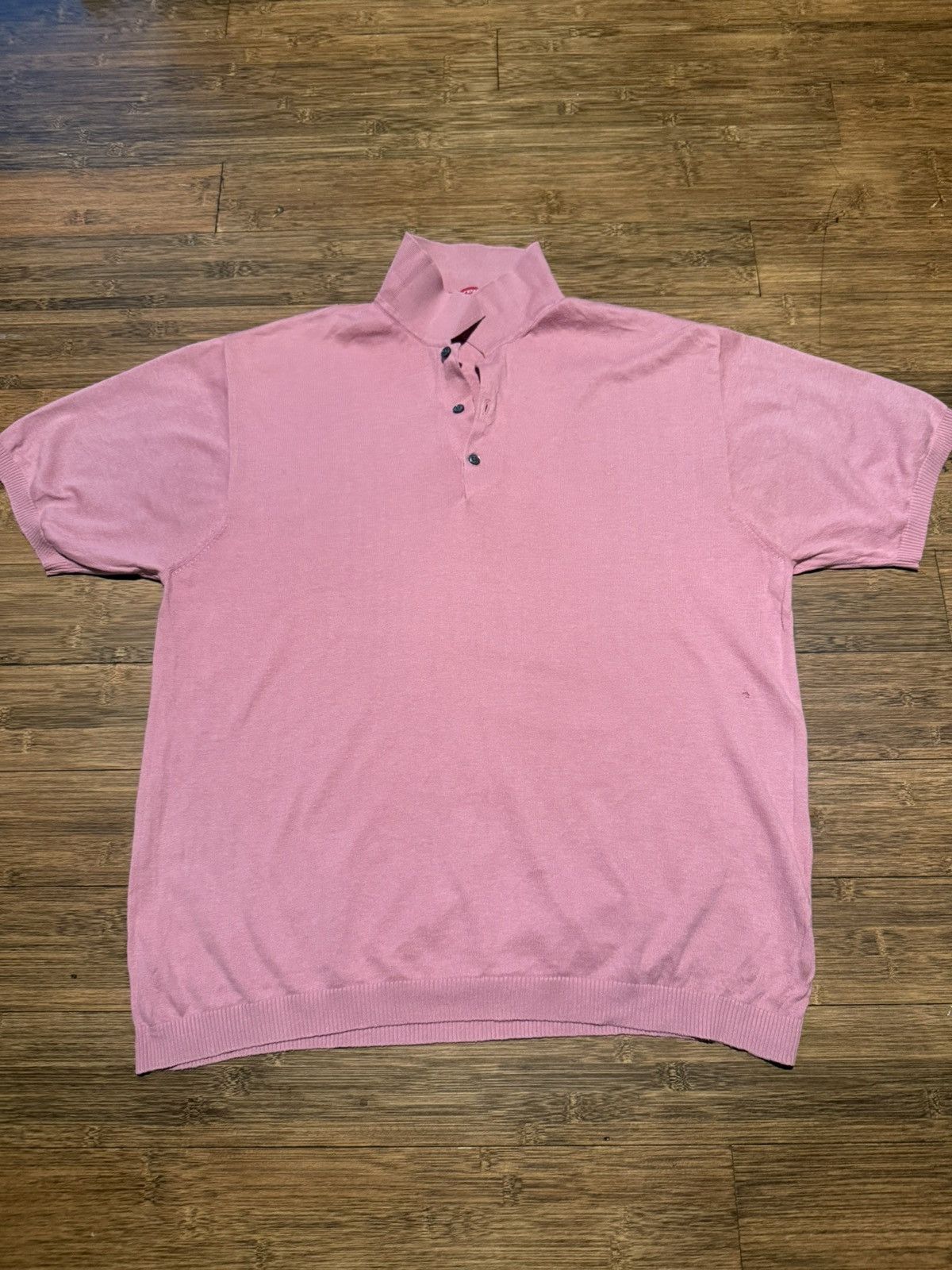 Supreme Supreme SS17 pink knit polo Size US M / EU 48-50 / 2 - 1 Thumbnail