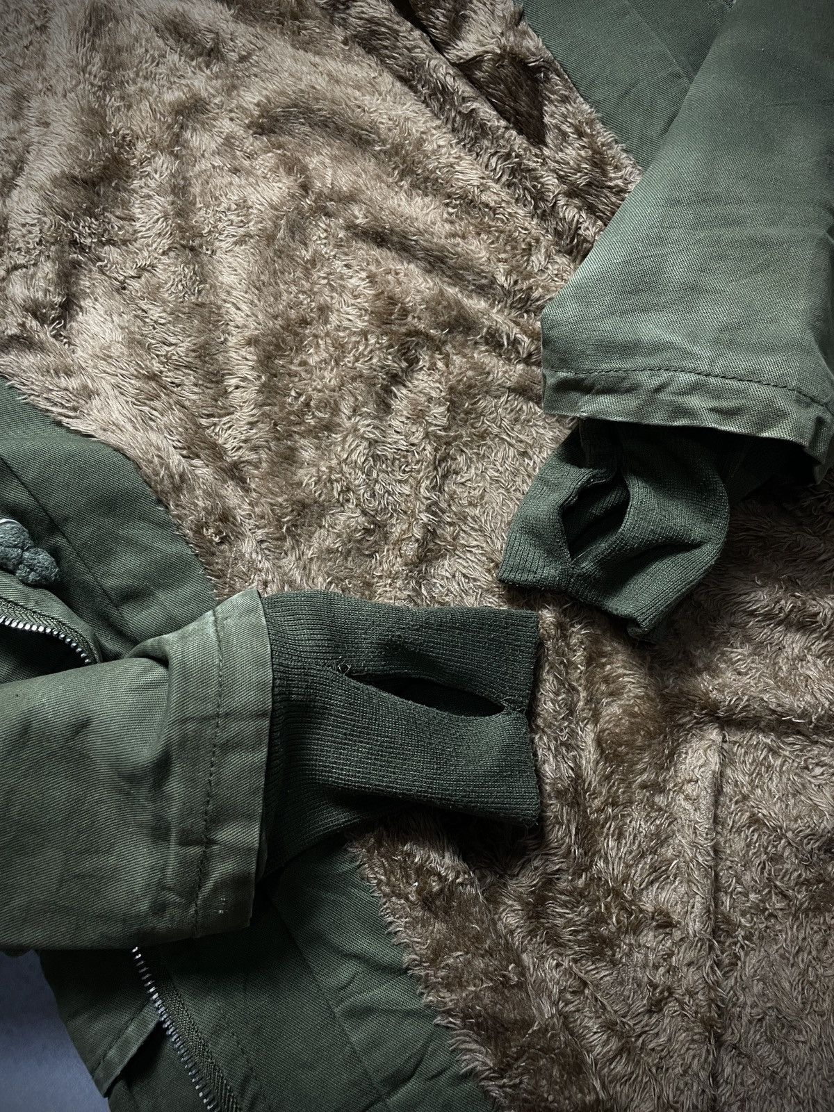 BUFFALO BOBS 2000’s Sheeya - Cyber Military Style Fur Jacket Size US M / EU 48-50 / 2 - 6 Thumbnail