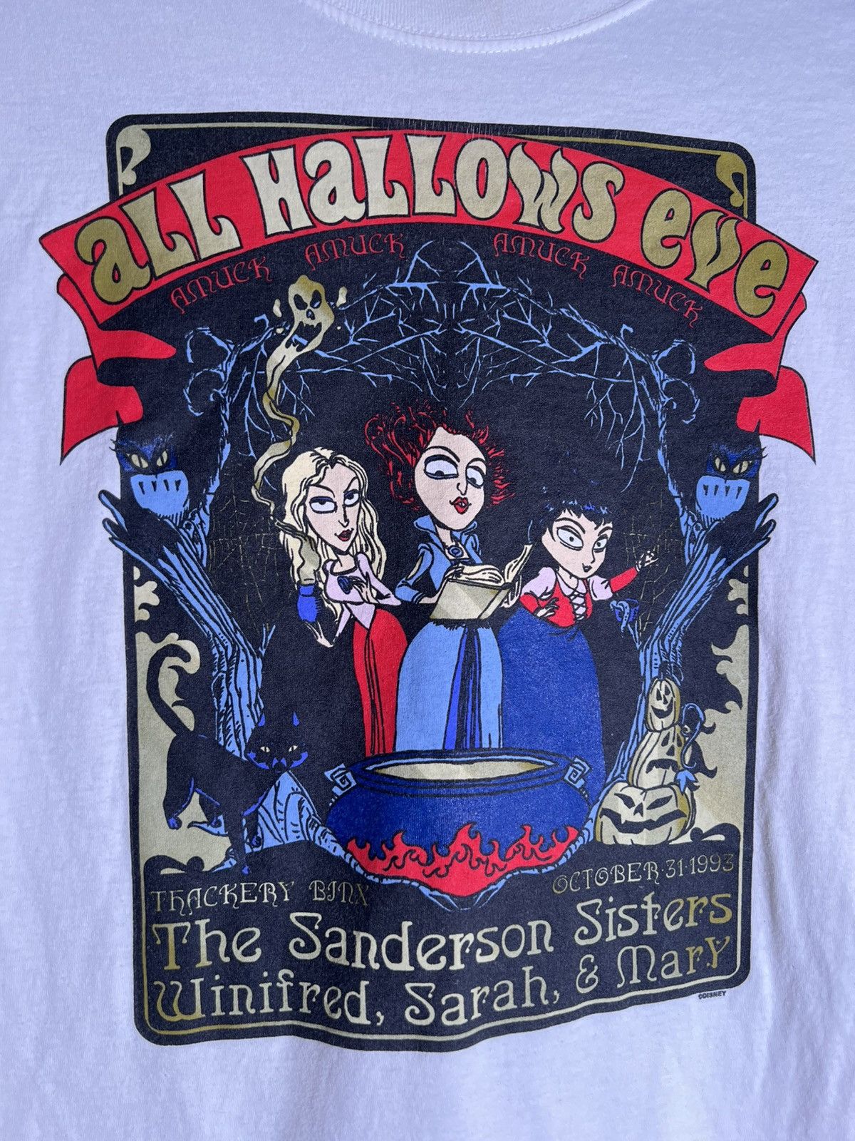 Vintage Y2K 2000’s Vintage Hocus Pocus All Hallow’s Eve Retro Shirt Size US L / EU 52-54 / 3 - 5 Thumbnail