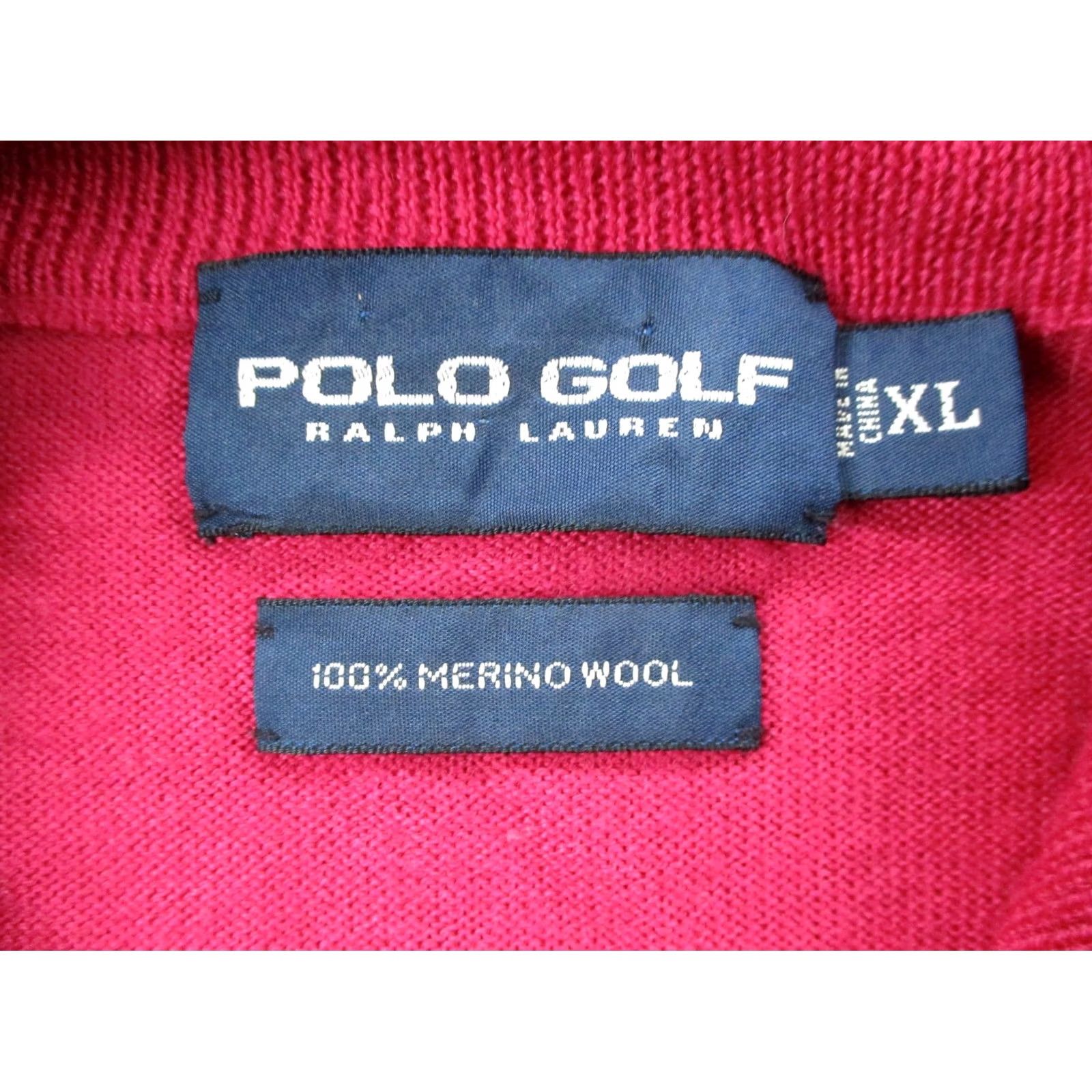Ralph Lauren Polo Ralph Lauren Golf Vest Jacket Men XL Pink Merino Wool Sweater Sports Active Size US XL / EU 56 / 4 - 7 Thumbnail