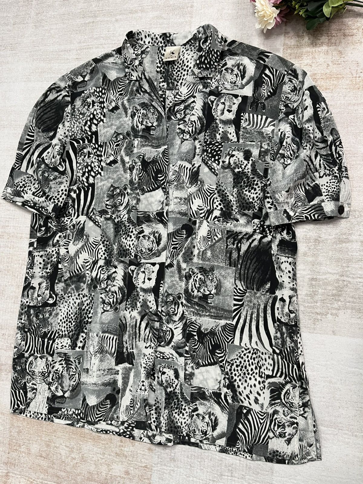 Krizia Vintage Animal Print Shirt Krizia Size XL / US 12-14 / IT 48-50 - 4 Thumbnail