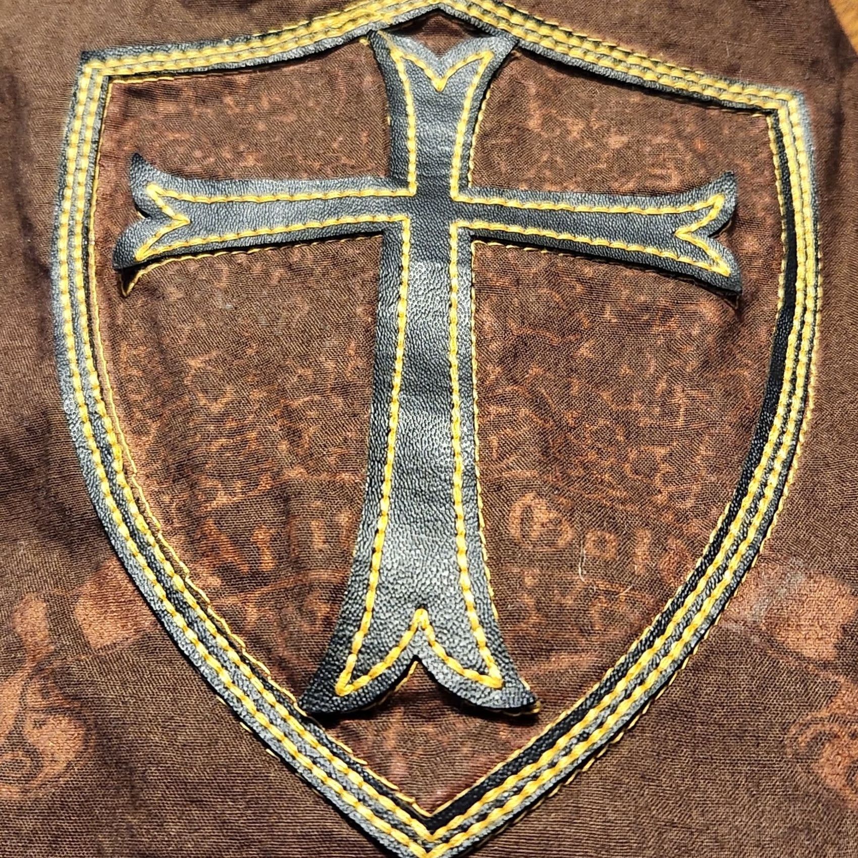 Vintage VINTAGE Altitude Shirt Mens 2XL Brown Long Sleeve Cotton Embroidered Gothic Y2K Metal Size US XXL / EU 58 / 5 - 4 Thumbnail